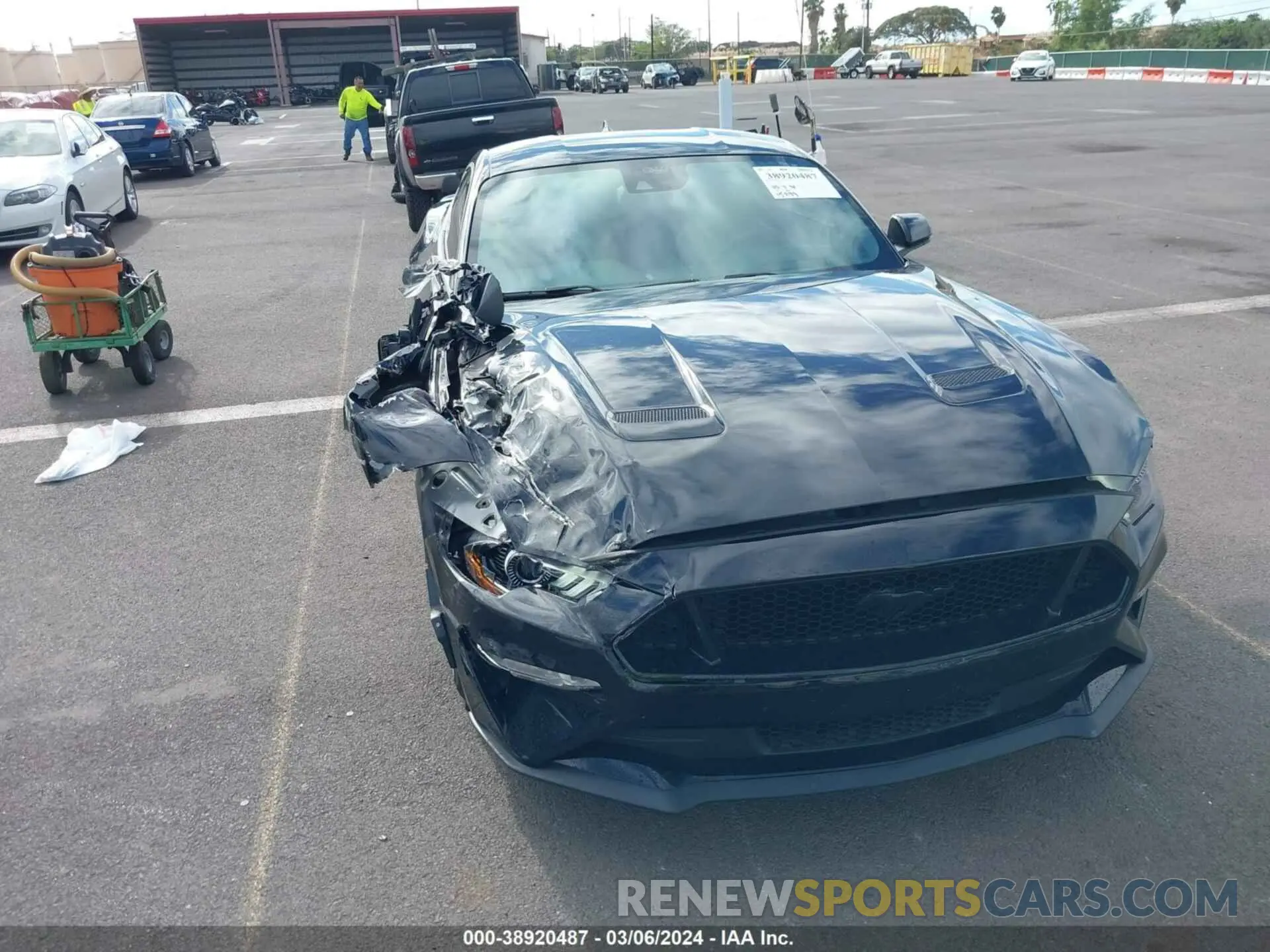 20 fotografías del automóvil dañado 1FA6P8CF1M5147740 FORD MUSTANG 2021