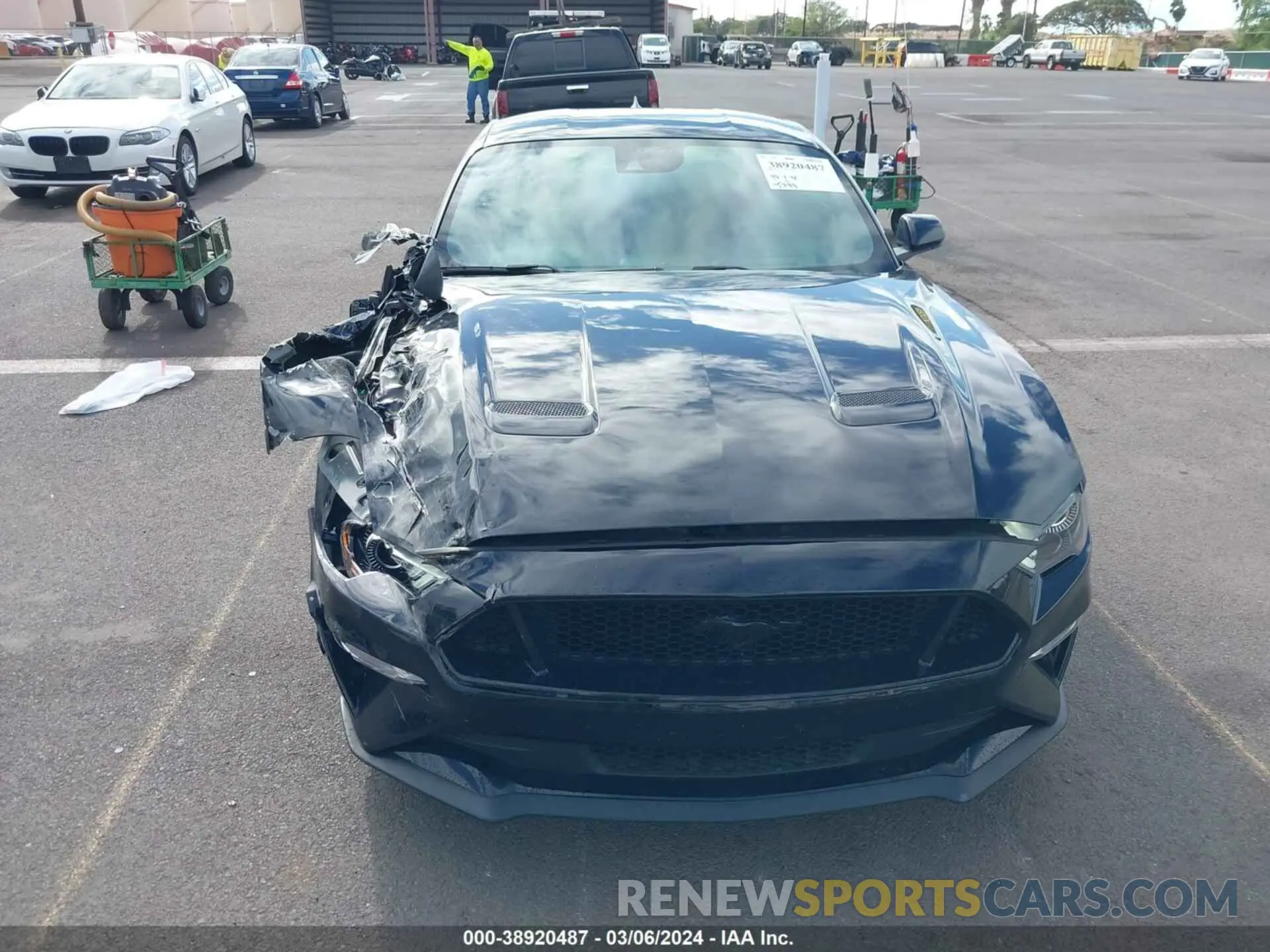 21 fotografías del automóvil dañado 1FA6P8CF1M5147740 FORD MUSTANG 2021