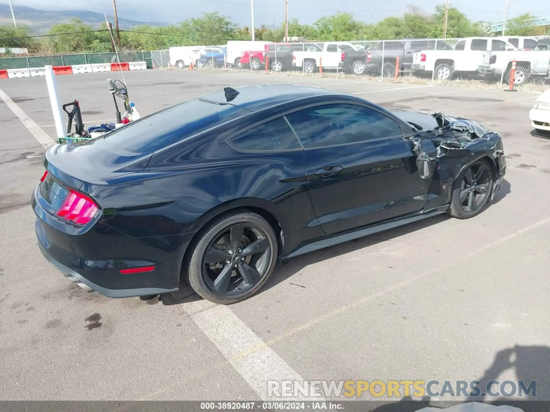 4 fotografías del automóvil dañado 1FA6P8CF1M5147740 FORD MUSTANG 2021