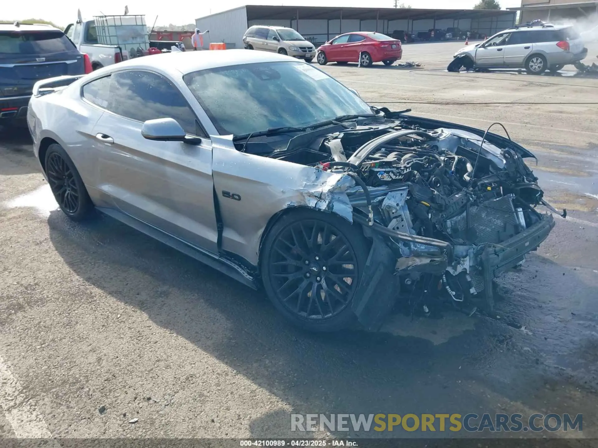 1 fotografías del automóvil dañado 1FA6P8CF3M5117977 FORD MUSTANG 2021