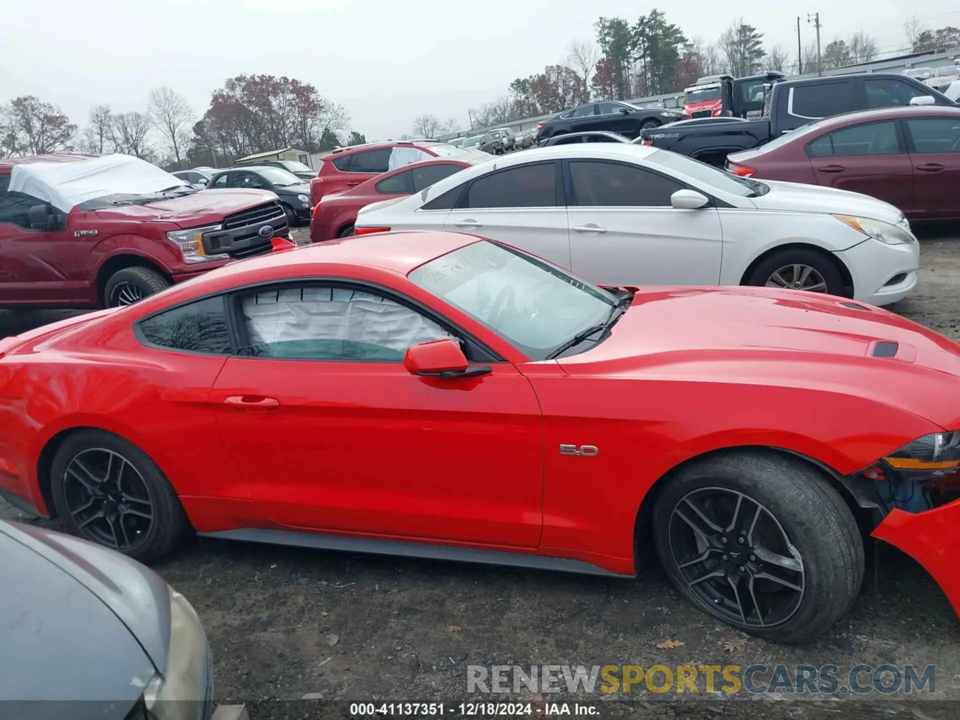 13 fotografías del automóvil dañado 1FA6P8CF4M5119074 FORD MUSTANG 2021