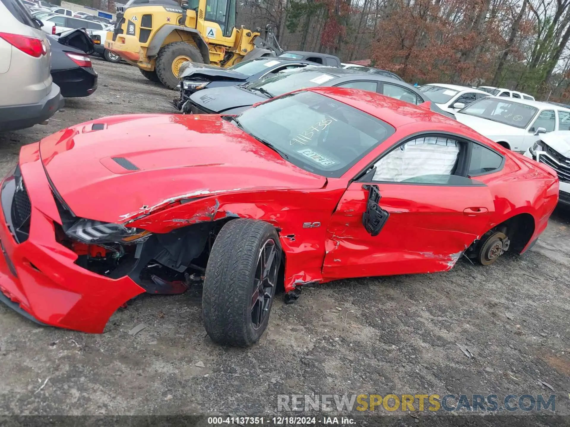 14 fotografías del automóvil dañado 1FA6P8CF4M5119074 FORD MUSTANG 2021