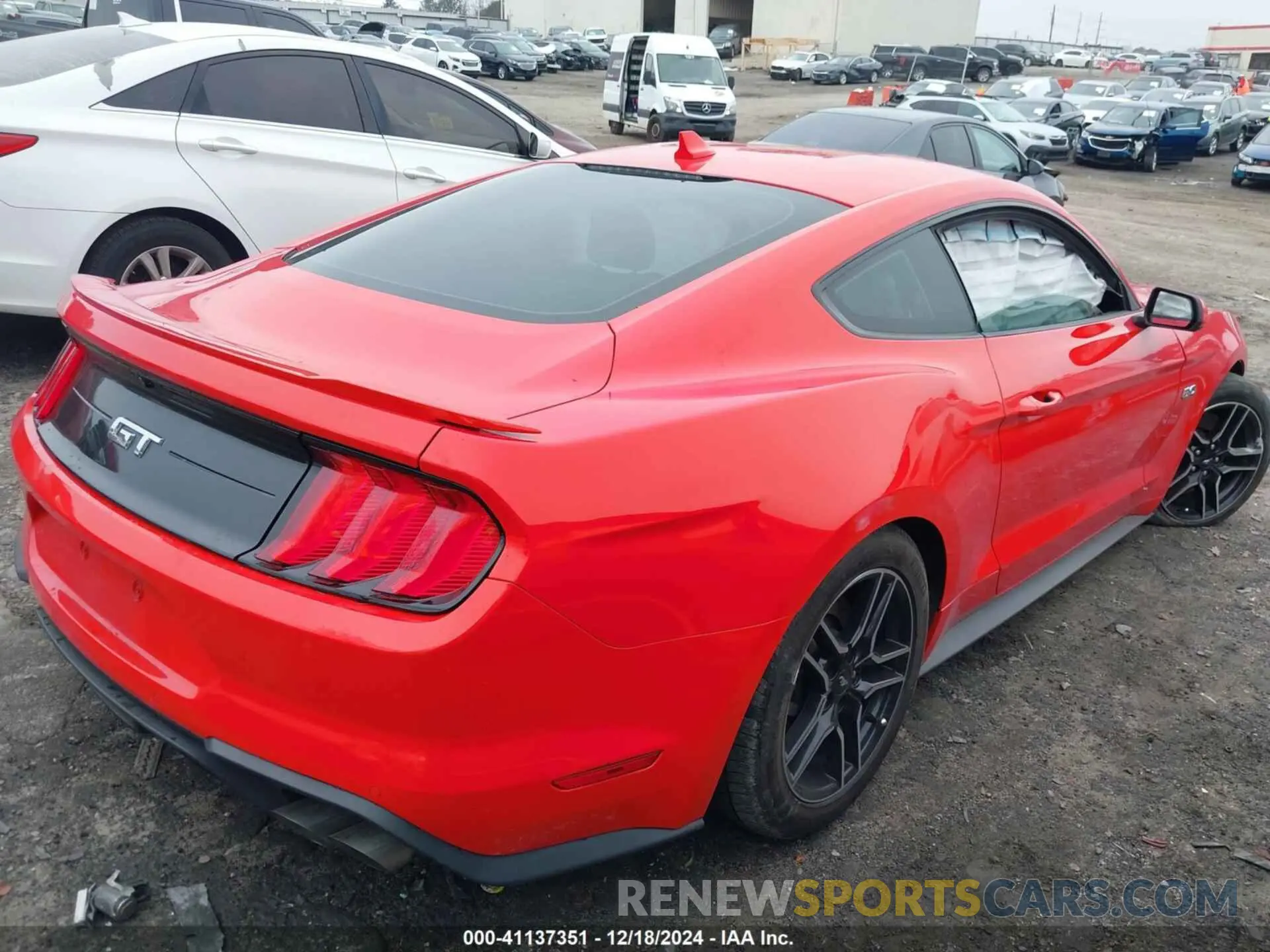 4 fotografías del automóvil dañado 1FA6P8CF4M5119074 FORD MUSTANG 2021