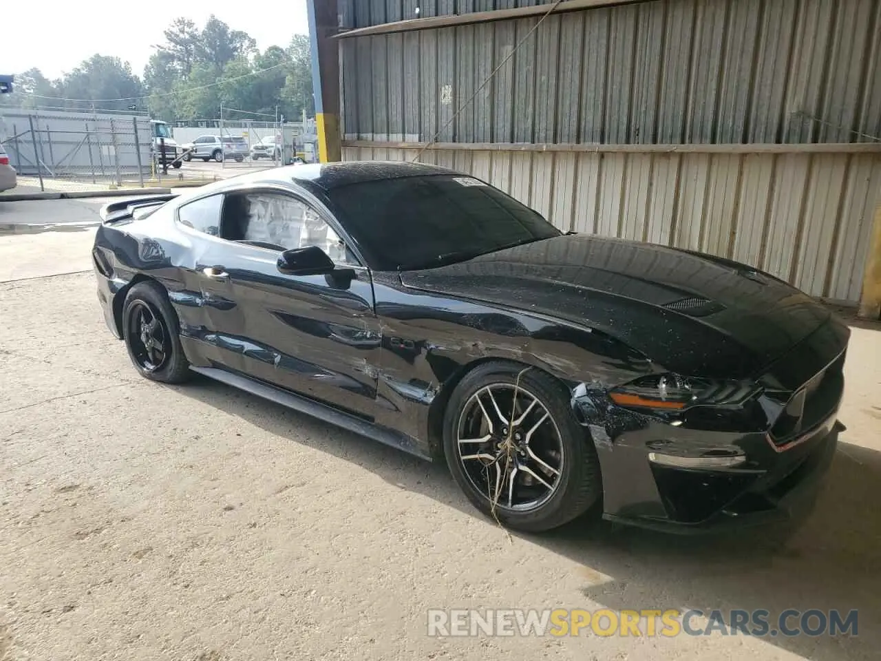 4 fotografías del automóvil dañado 1FA6P8CF4M5141110 FORD MUSTANG 2021