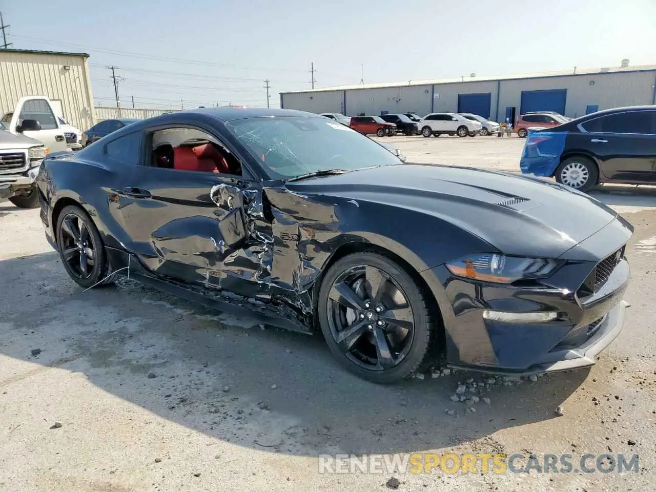 4 fotografías del automóvil dañado 1FA6P8CF4M5147960 FORD MUSTANG 2021