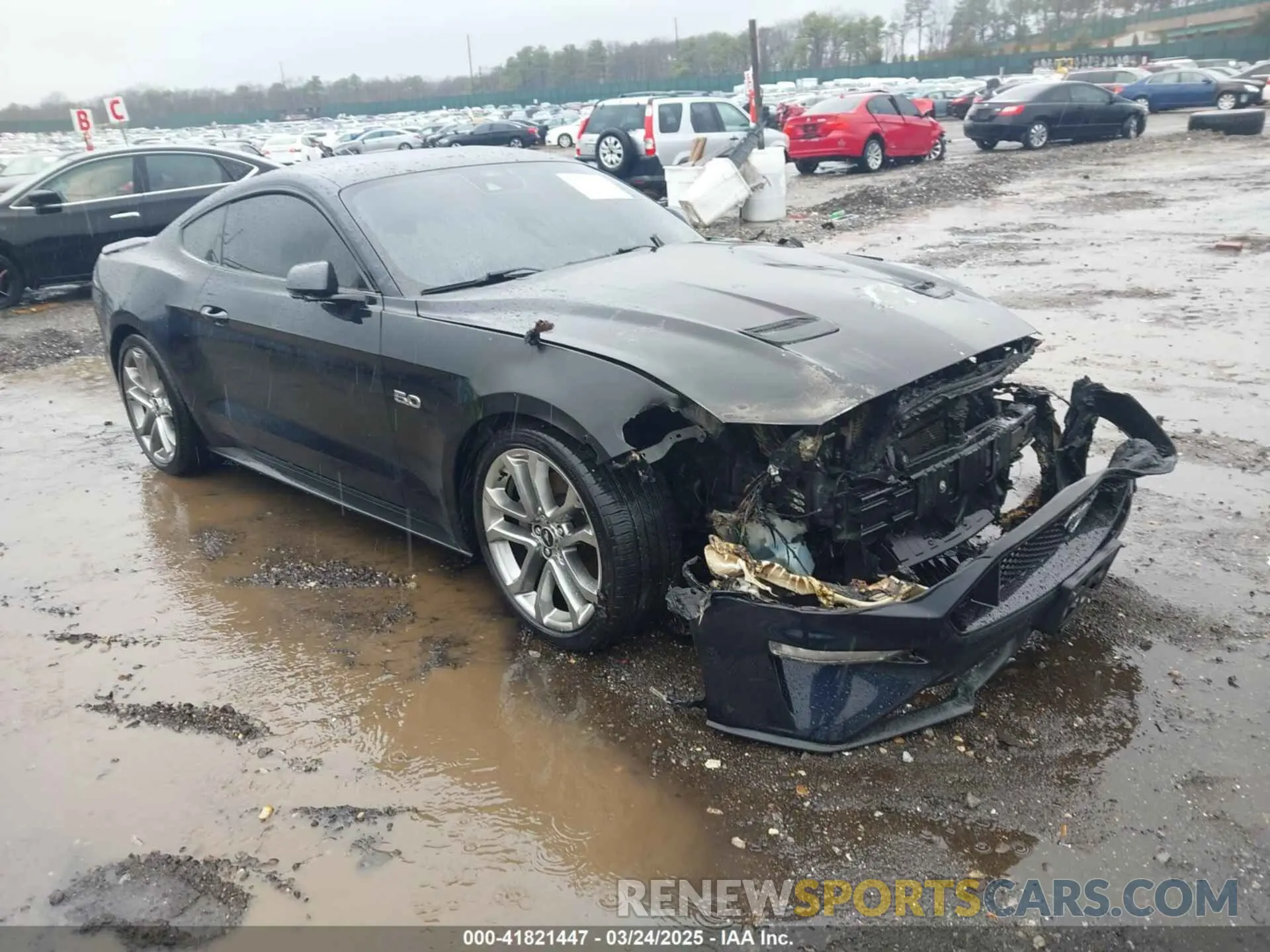 1 fotografías del automóvil dañado 1FA6P8CF5M5138913 FORD MUSTANG 2021