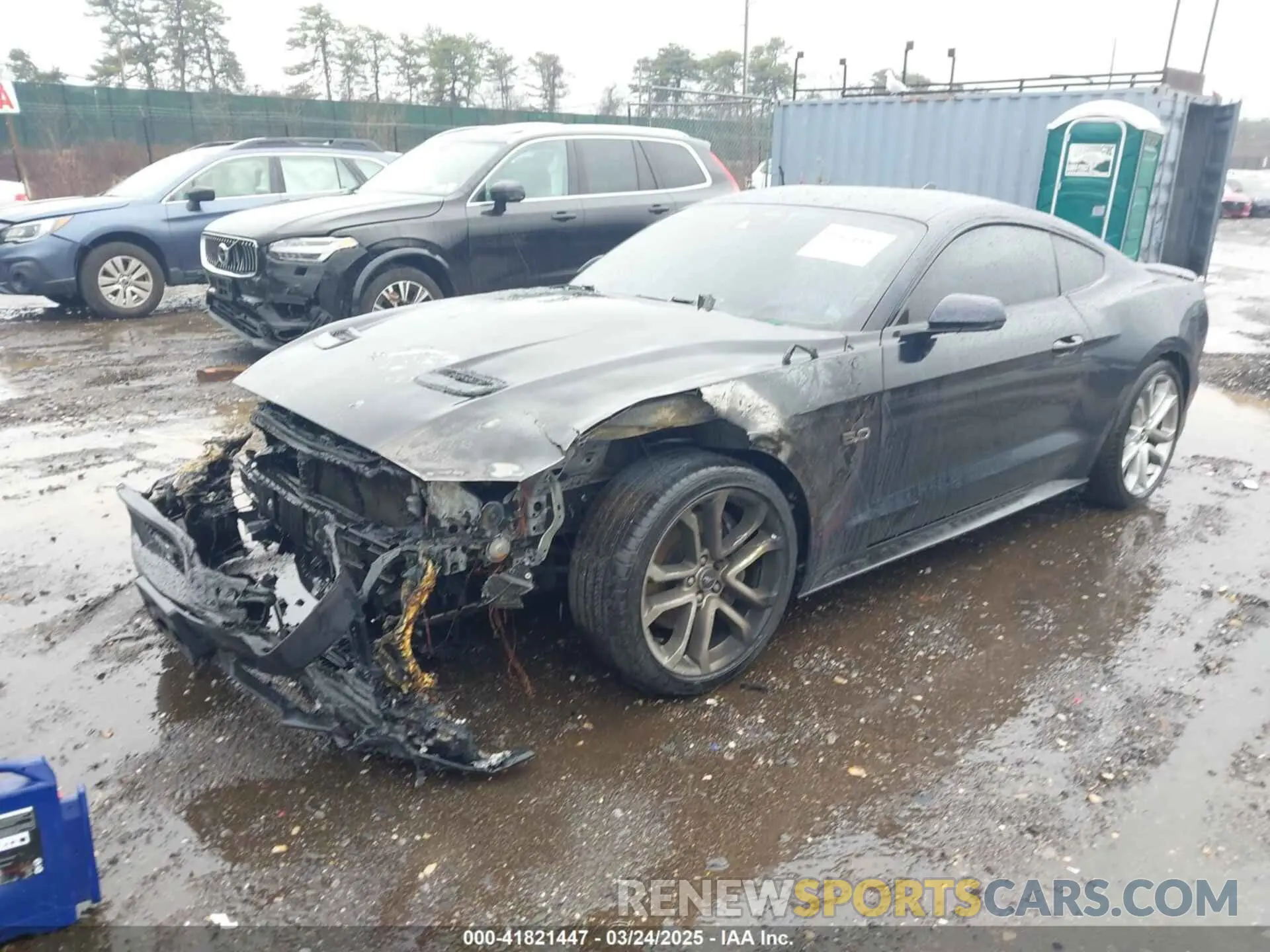 2 fotografías del automóvil dañado 1FA6P8CF5M5138913 FORD MUSTANG 2021