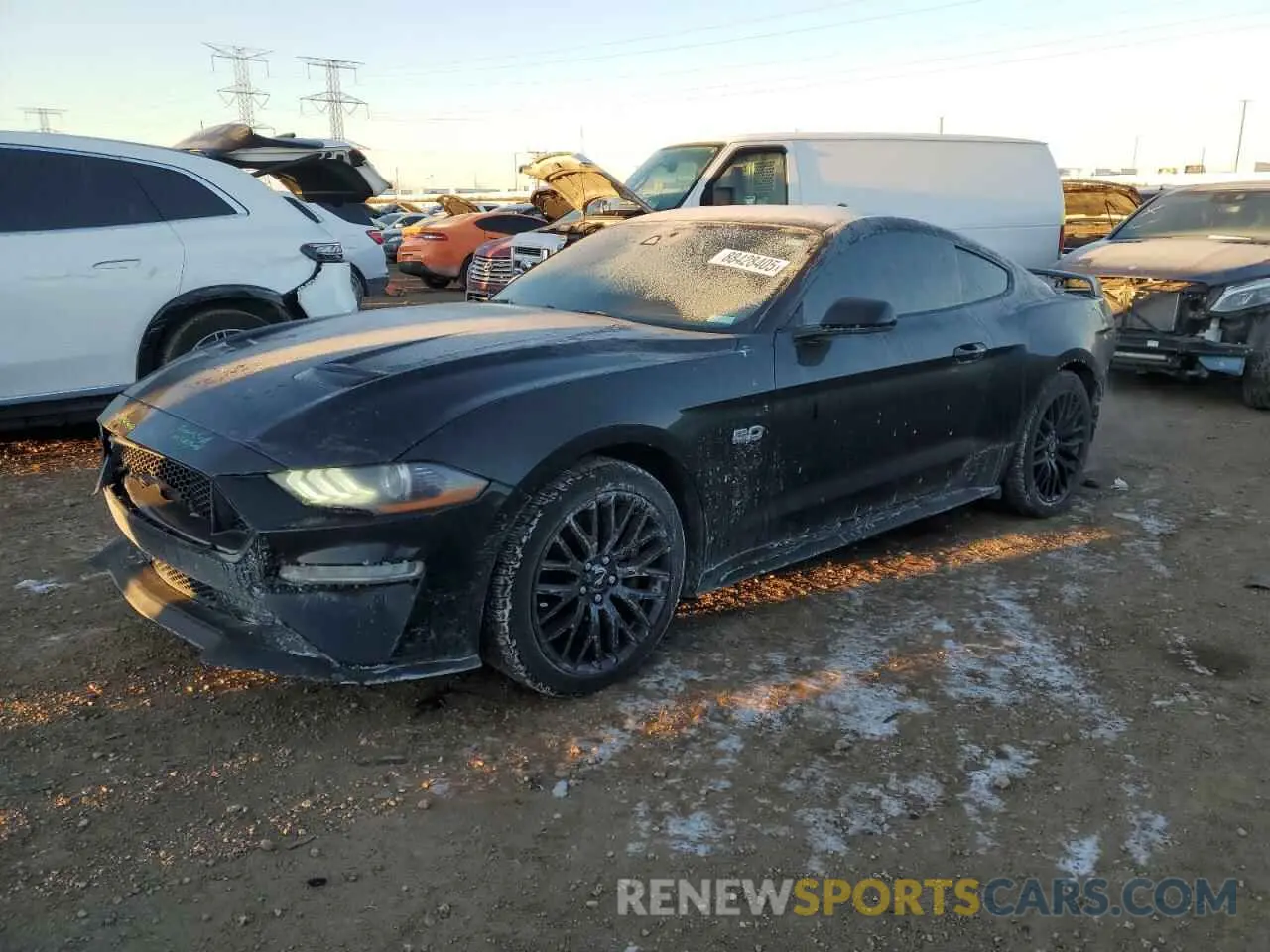 1 fotografías del automóvil dañado 1FA6P8CF8M5120339 FORD MUSTANG 2021