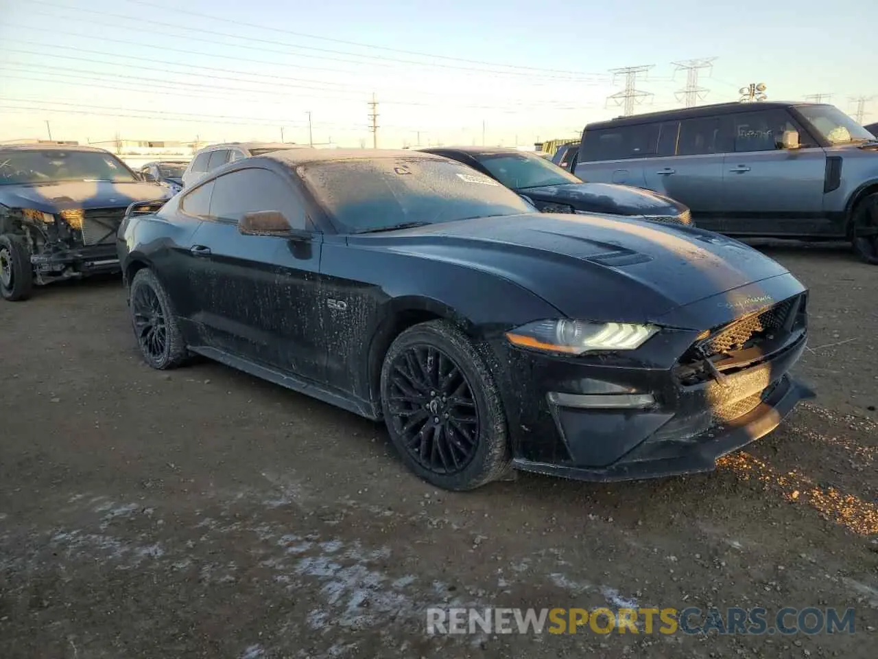 4 fotografías del automóvil dañado 1FA6P8CF8M5120339 FORD MUSTANG 2021