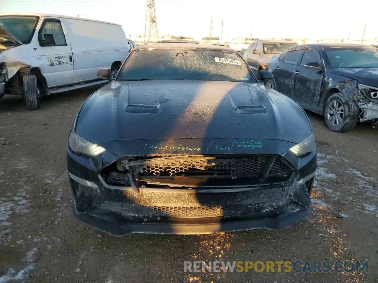 5 fotografías del automóvil dañado 1FA6P8CF8M5120339 FORD MUSTANG 2021