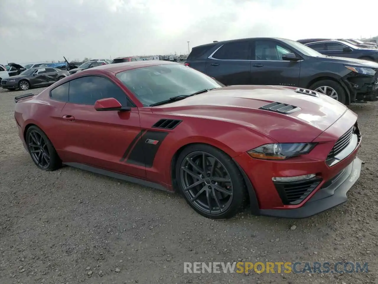 4 fotografías del automóvil dañado 1FA6P8CF8M5145287 FORD MUSTANG 2021