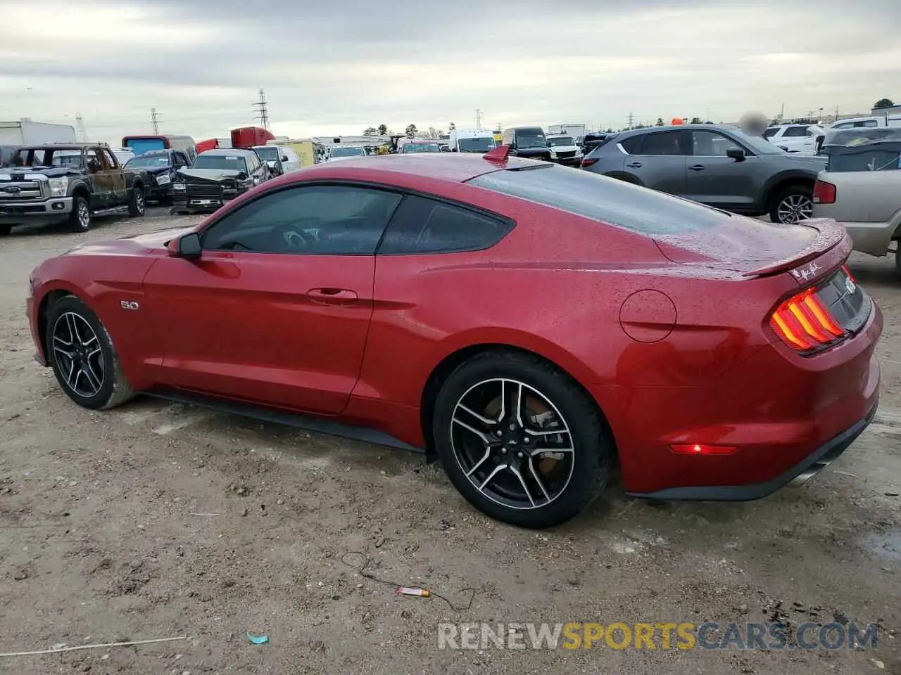 2 fotografías del automóvil dañado 1FA6P8CF9M5149848 FORD MUSTANG 2021