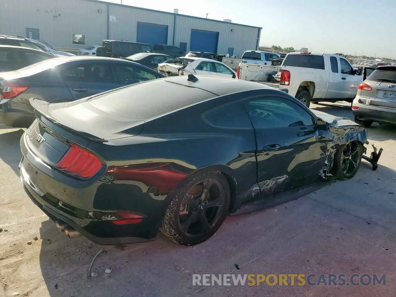 3 fotografías del automóvil dañado 1FA6P8CFXM5132329 FORD MUSTANG 2021