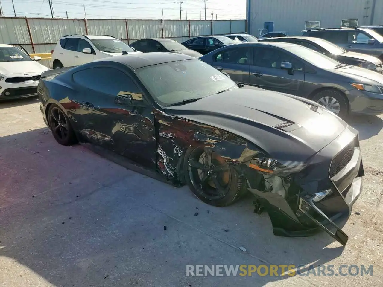 4 fotografías del automóvil dañado 1FA6P8CFXM5132329 FORD MUSTANG 2021