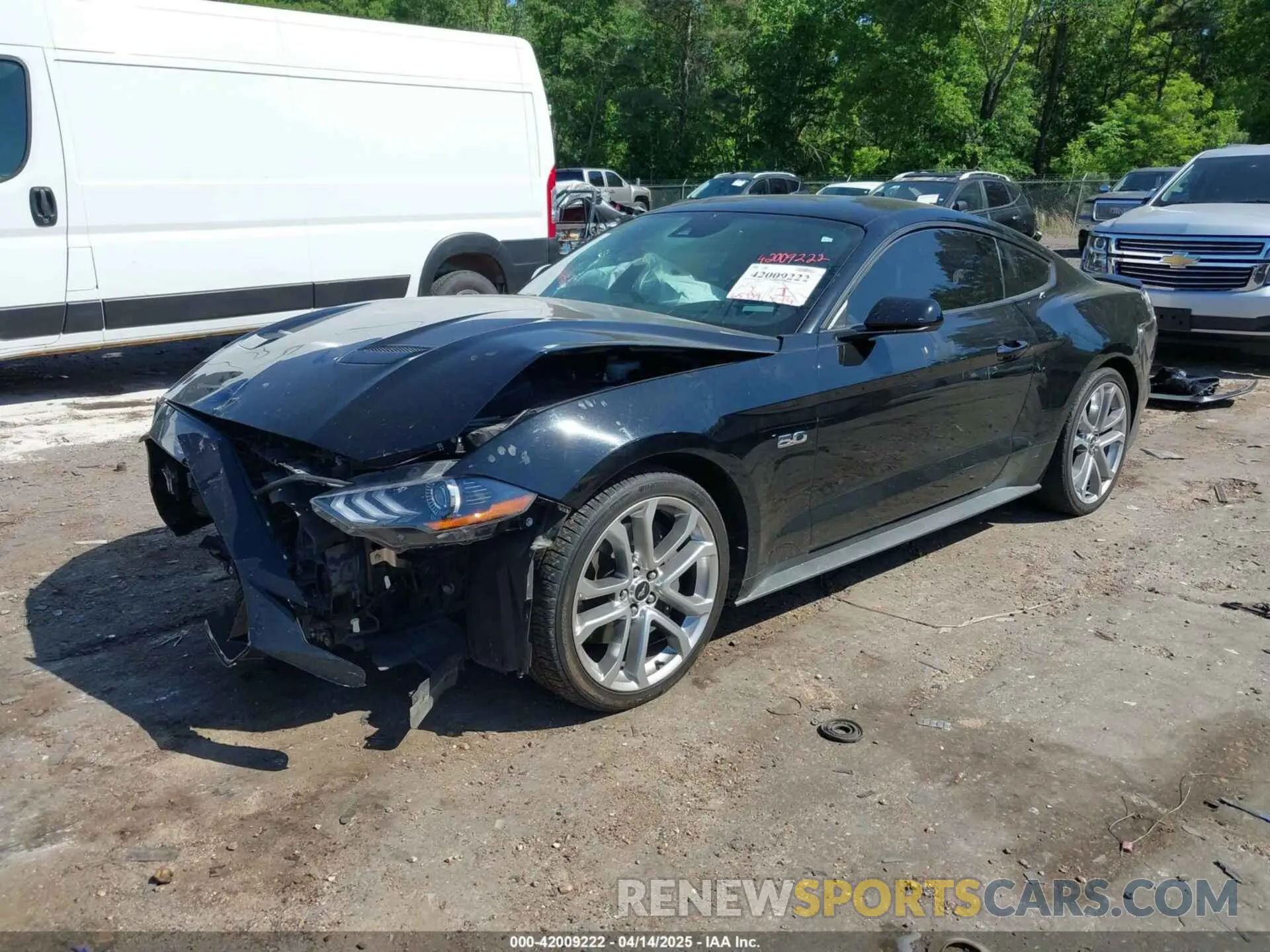 2 fotografías del automóvil dañado 1FA6P8CFXM5156002 FORD MUSTANG 2021
