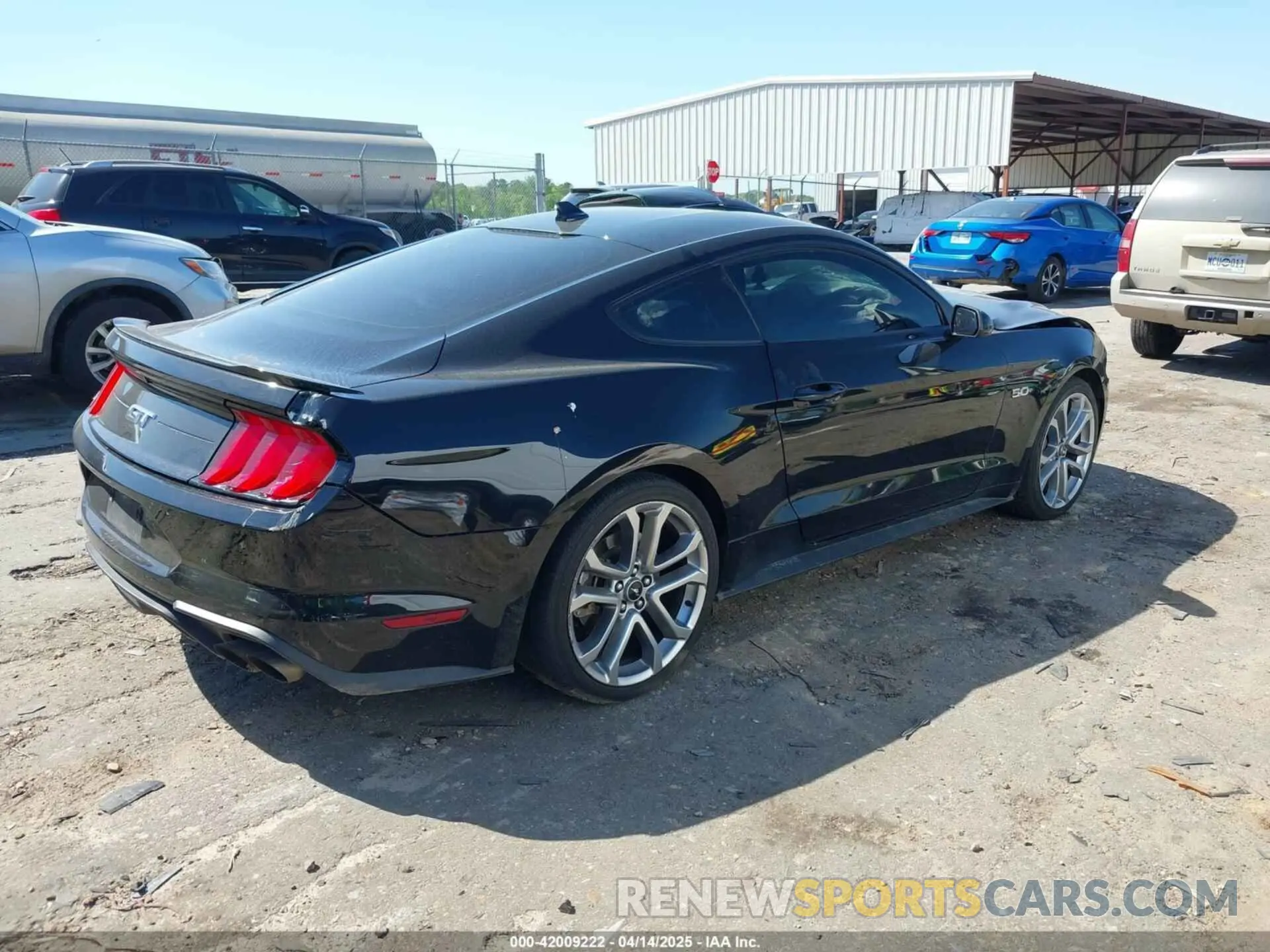 4 fotografías del automóvil dañado 1FA6P8CFXM5156002 FORD MUSTANG 2021