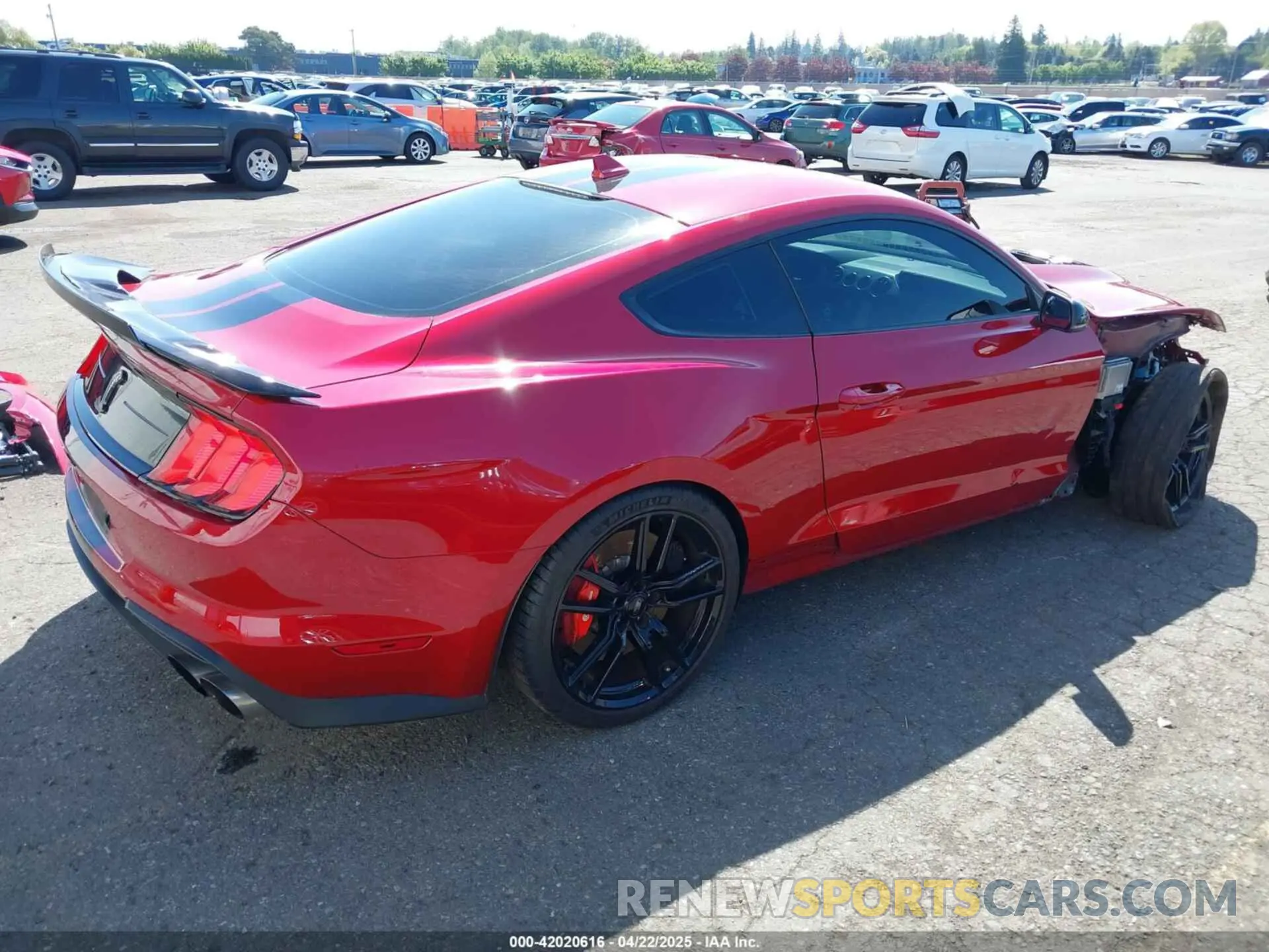 4 fotografías del automóvil dañado 1FA6P8SJ6M5500981 FORD MUSTANG 2021