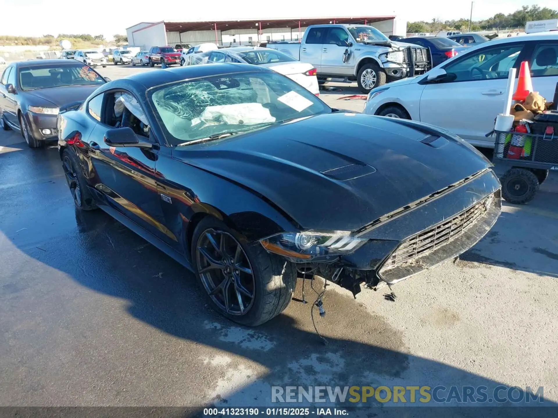 1 fotografías del automóvil dañado 1FA6P8TD7M5149328 FORD MUSTANG 2021