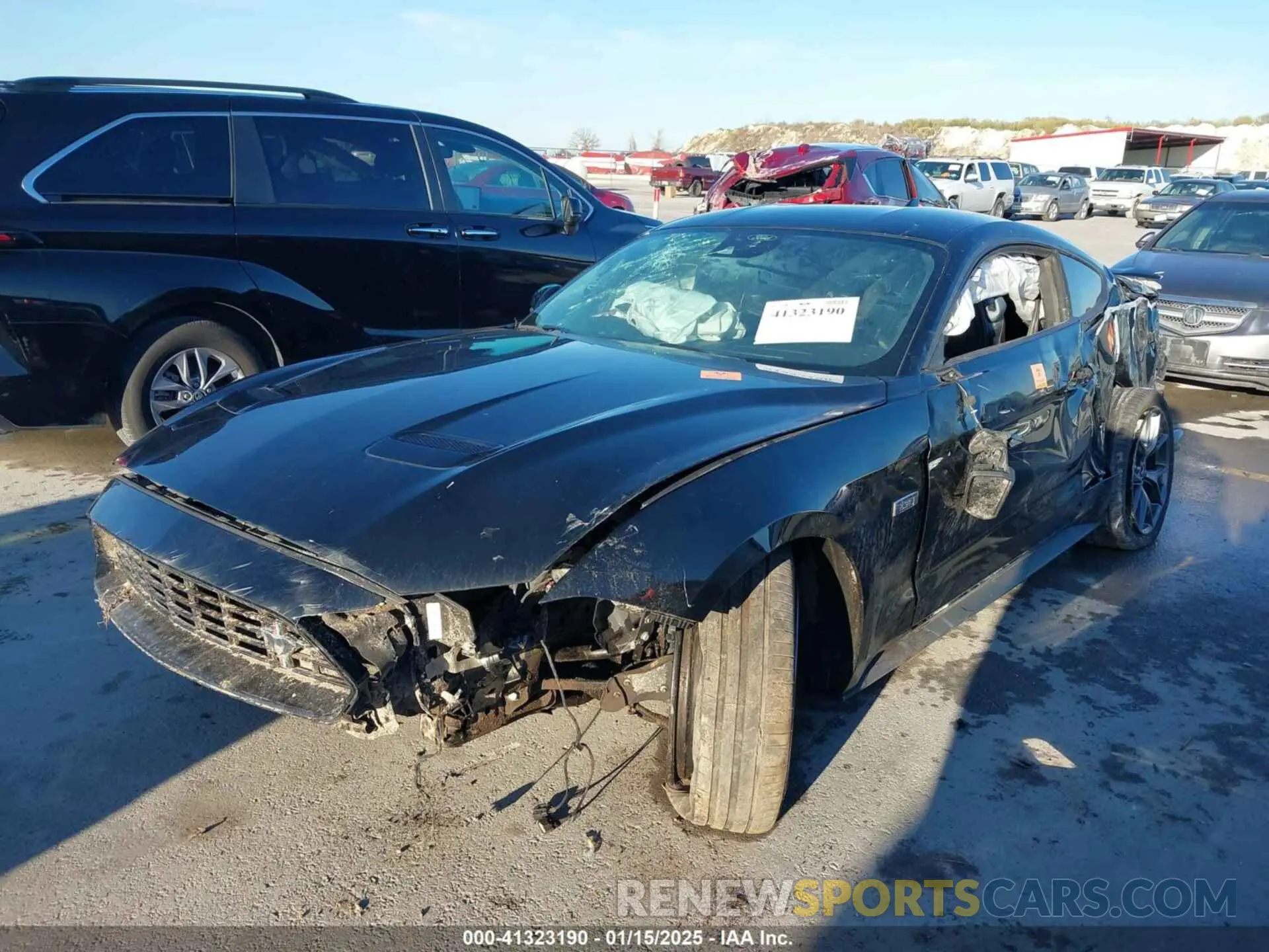 2 fotografías del automóvil dañado 1FA6P8TD7M5149328 FORD MUSTANG 2021