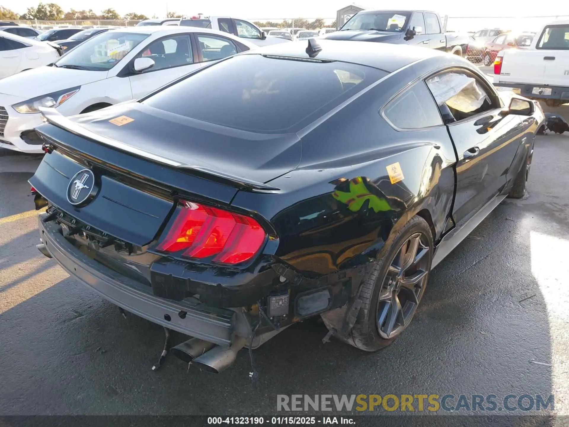 4 fotografías del automóvil dañado 1FA6P8TD7M5149328 FORD MUSTANG 2021