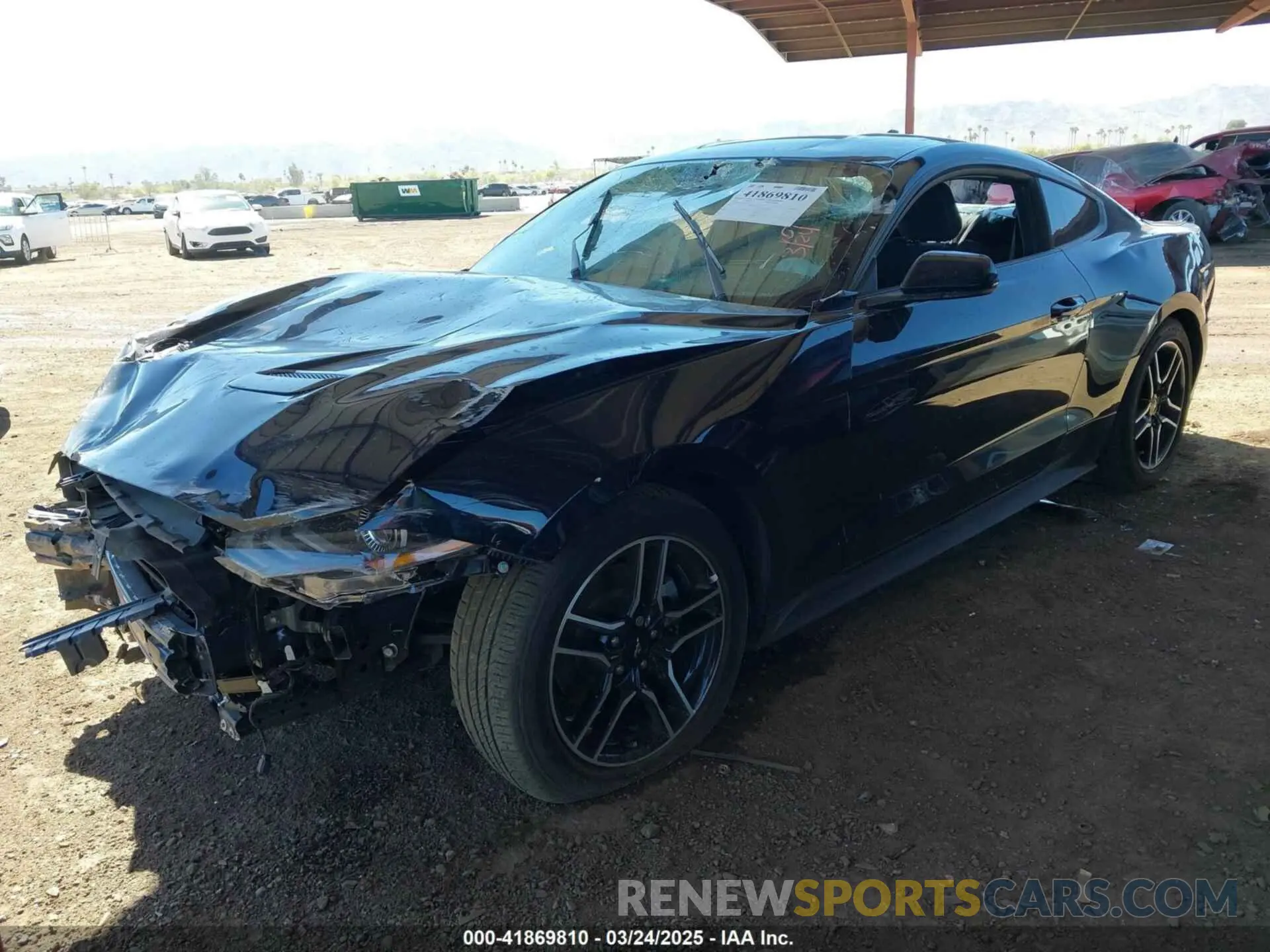 2 fotografías del automóvil dañado 1FA6P8TH2M5104154 FORD MUSTANG 2021