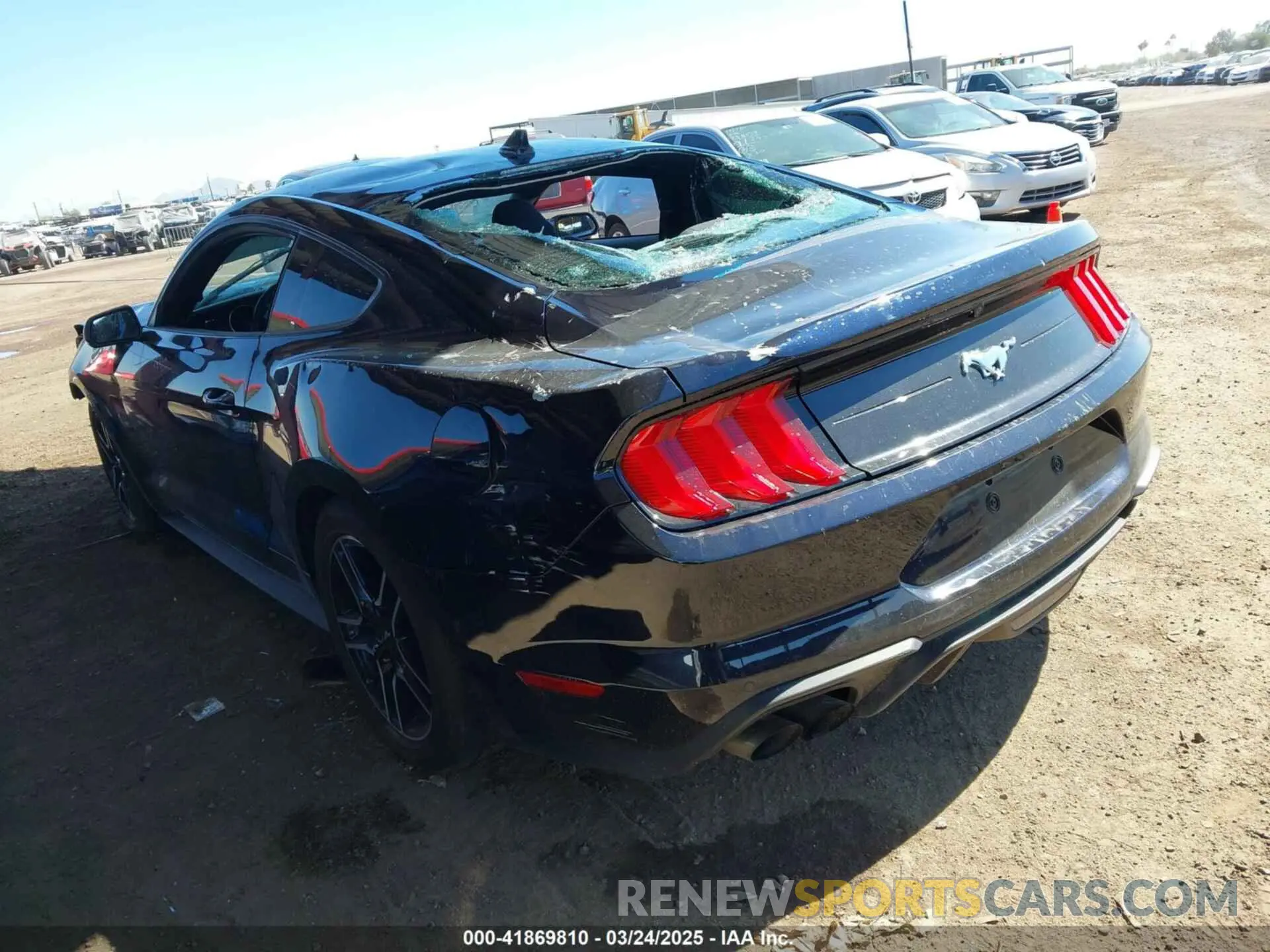 3 fotografías del automóvil dañado 1FA6P8TH2M5104154 FORD MUSTANG 2021