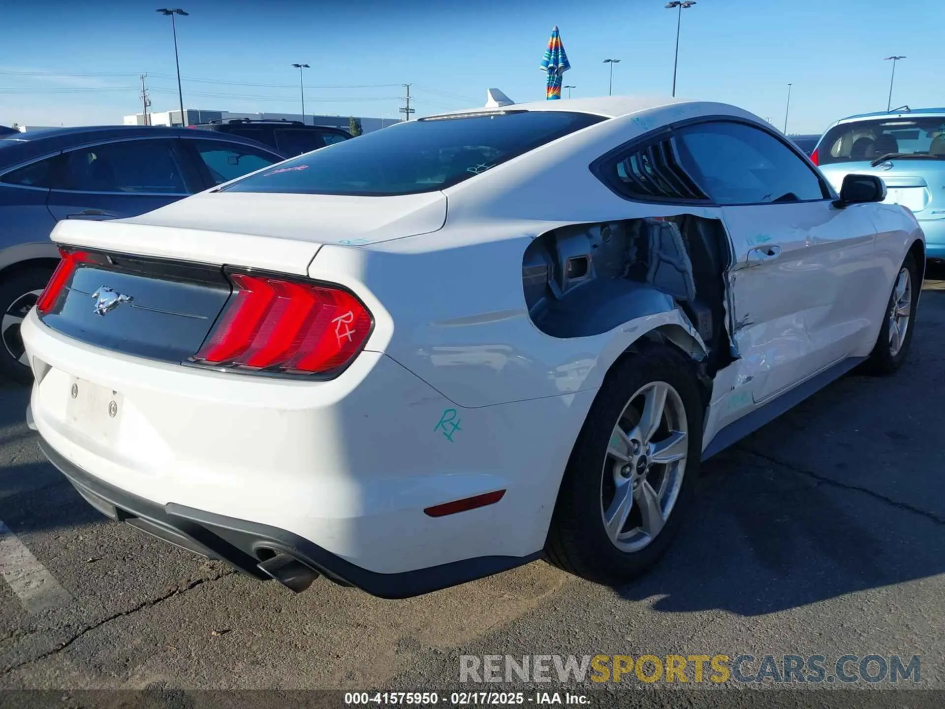 4 fotografías del automóvil dañado 1FA6P8TH5M5146799 FORD MUSTANG 2021