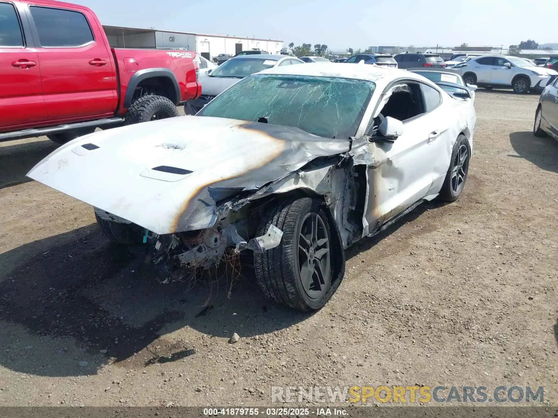 2 fotografías del automóvil dañado 1FA6P8TH6M5104559 FORD MUSTANG 2021