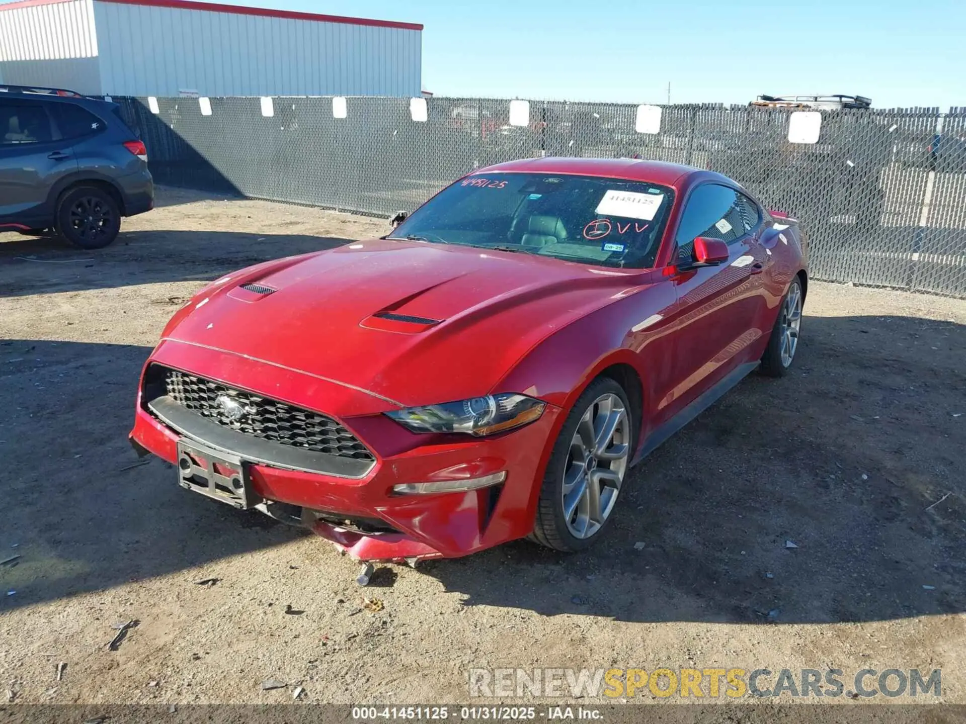 2 fotografías del automóvil dañado 1FA6P8TH8M5129026 FORD MUSTANG 2021