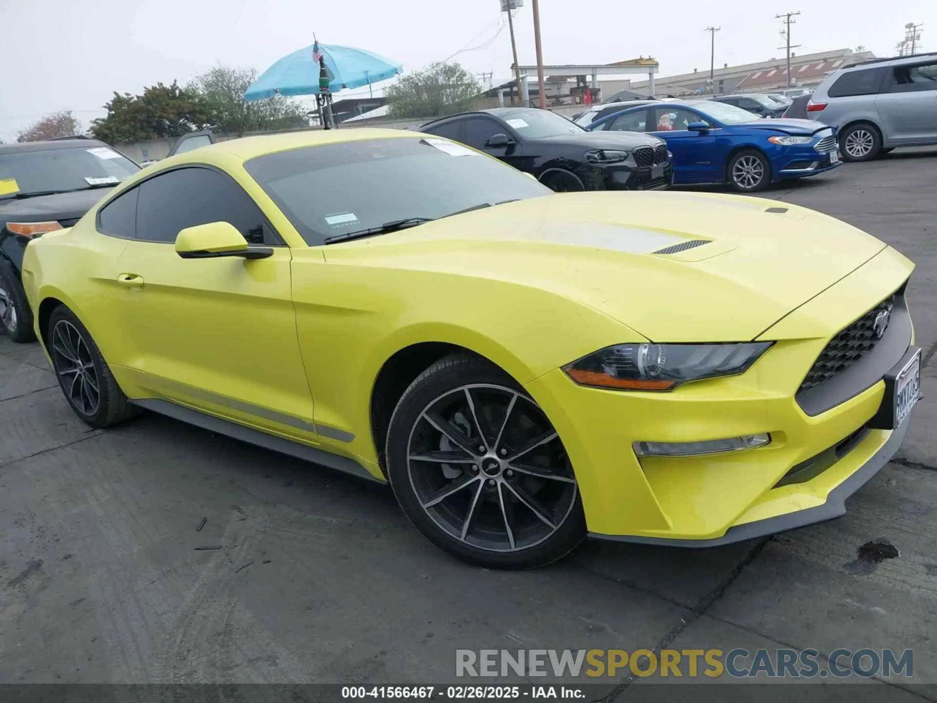 1 fotografías del automóvil dañado 1FA6P8TH8M5144464 FORD MUSTANG 2021