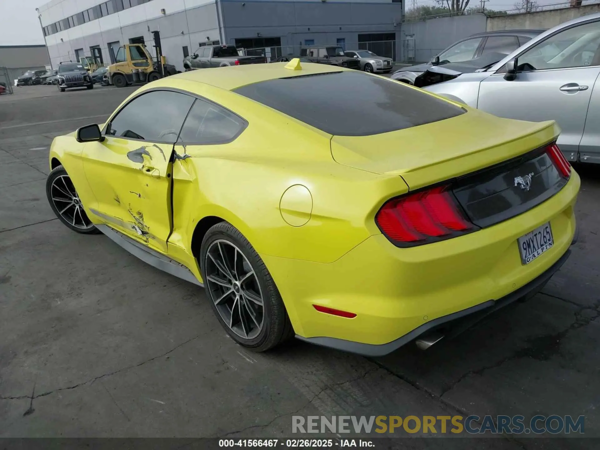 3 fotografías del automóvil dañado 1FA6P8TH8M5144464 FORD MUSTANG 2021