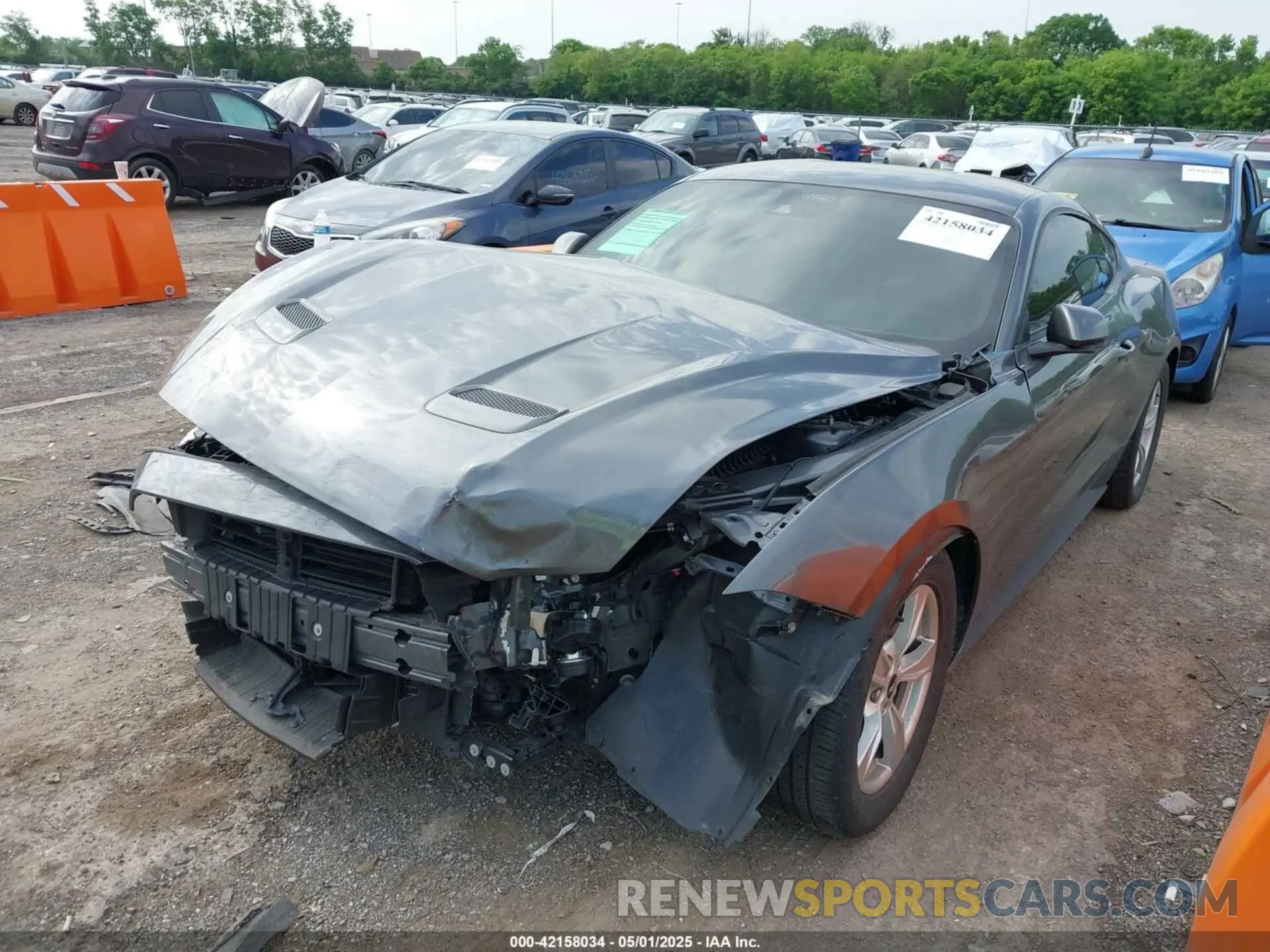 6 fotografías del automóvil dañado 1FA6P8TH9M5133781 FORD MUSTANG 2021