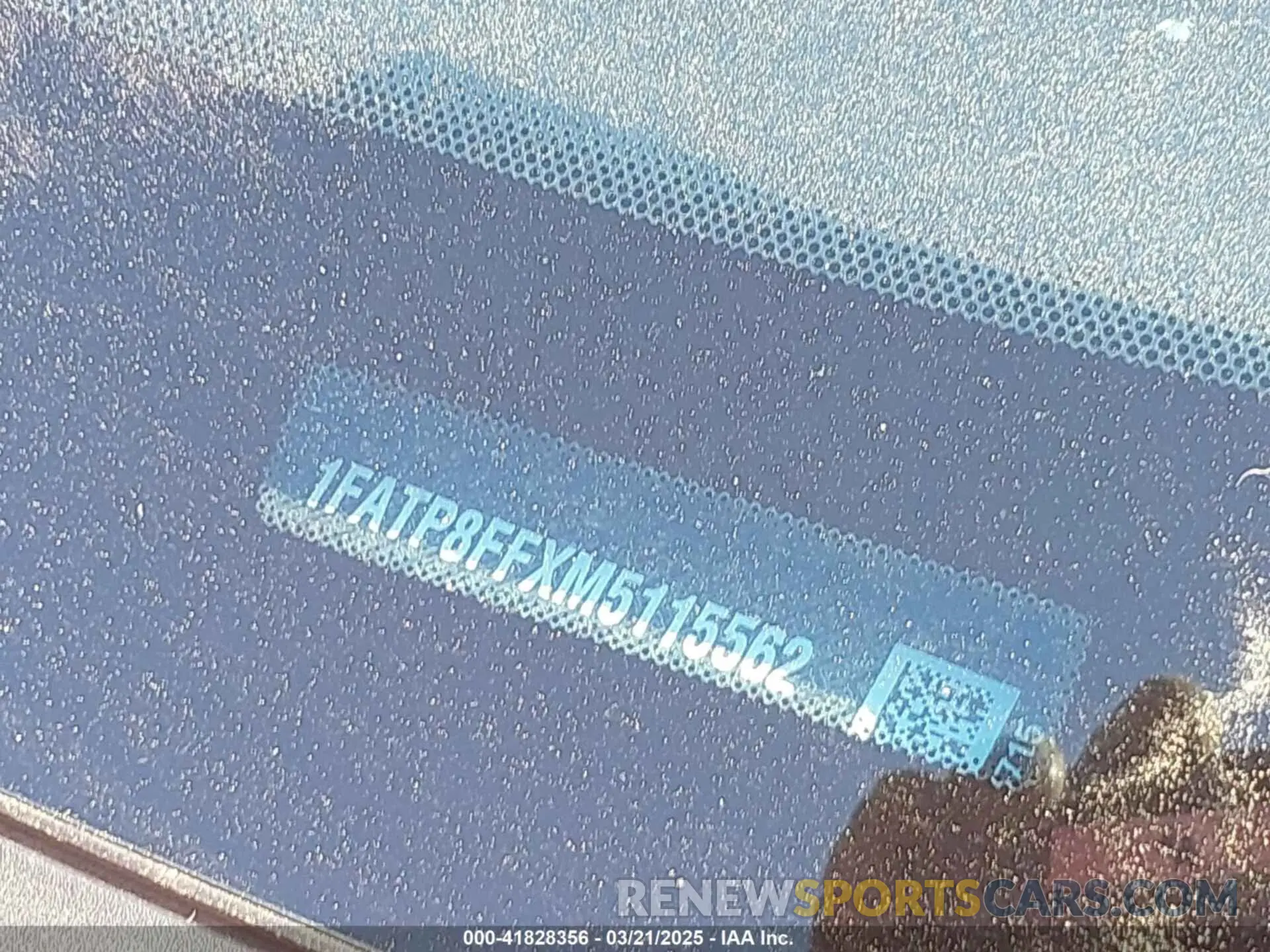9 fotografías del automóvil dañado 1FATP8FFXM5115562 FORD MUSTANG 2021