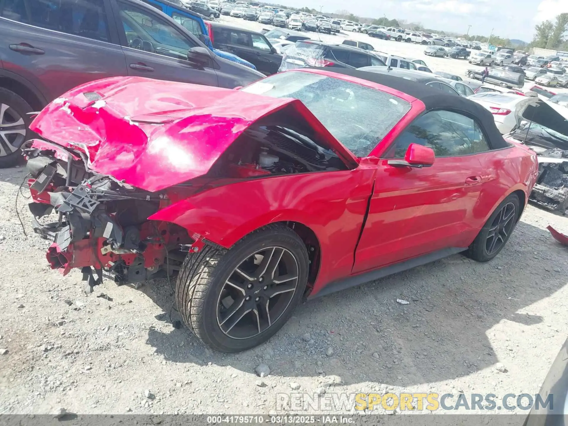 2 fotografías del automóvil dañado 1FATP8UH0M5107751 FORD MUSTANG 2021
