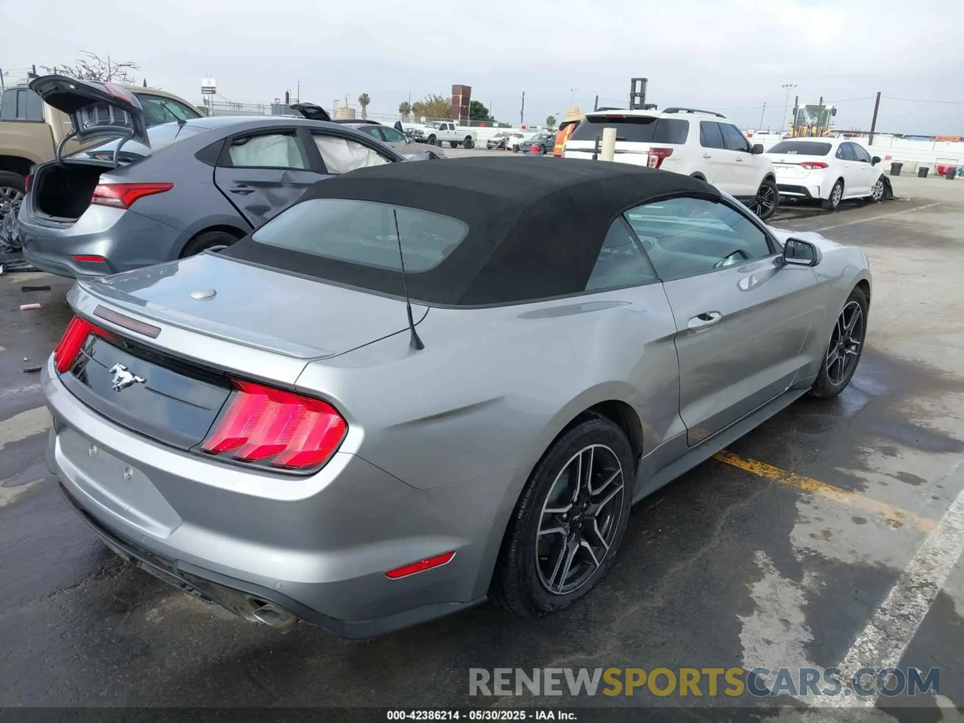 4 fotografías del automóvil dañado 1FATP8UH7M5115605 FORD MUSTANG 2021