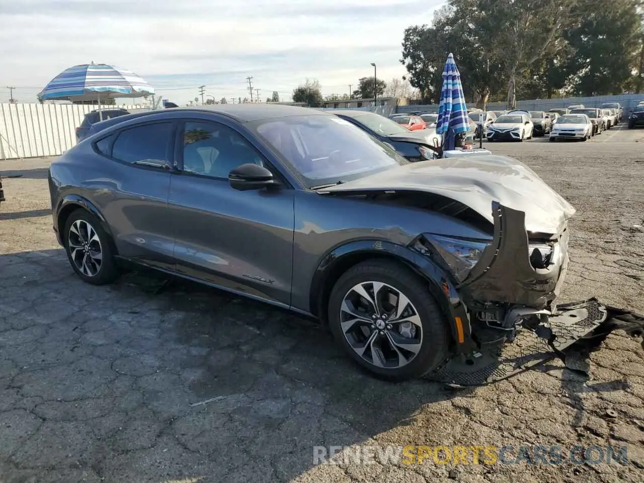 4 fotografías del automóvil dañado 3FMTK3R73MMA28172 FORD MUSTANG 2021