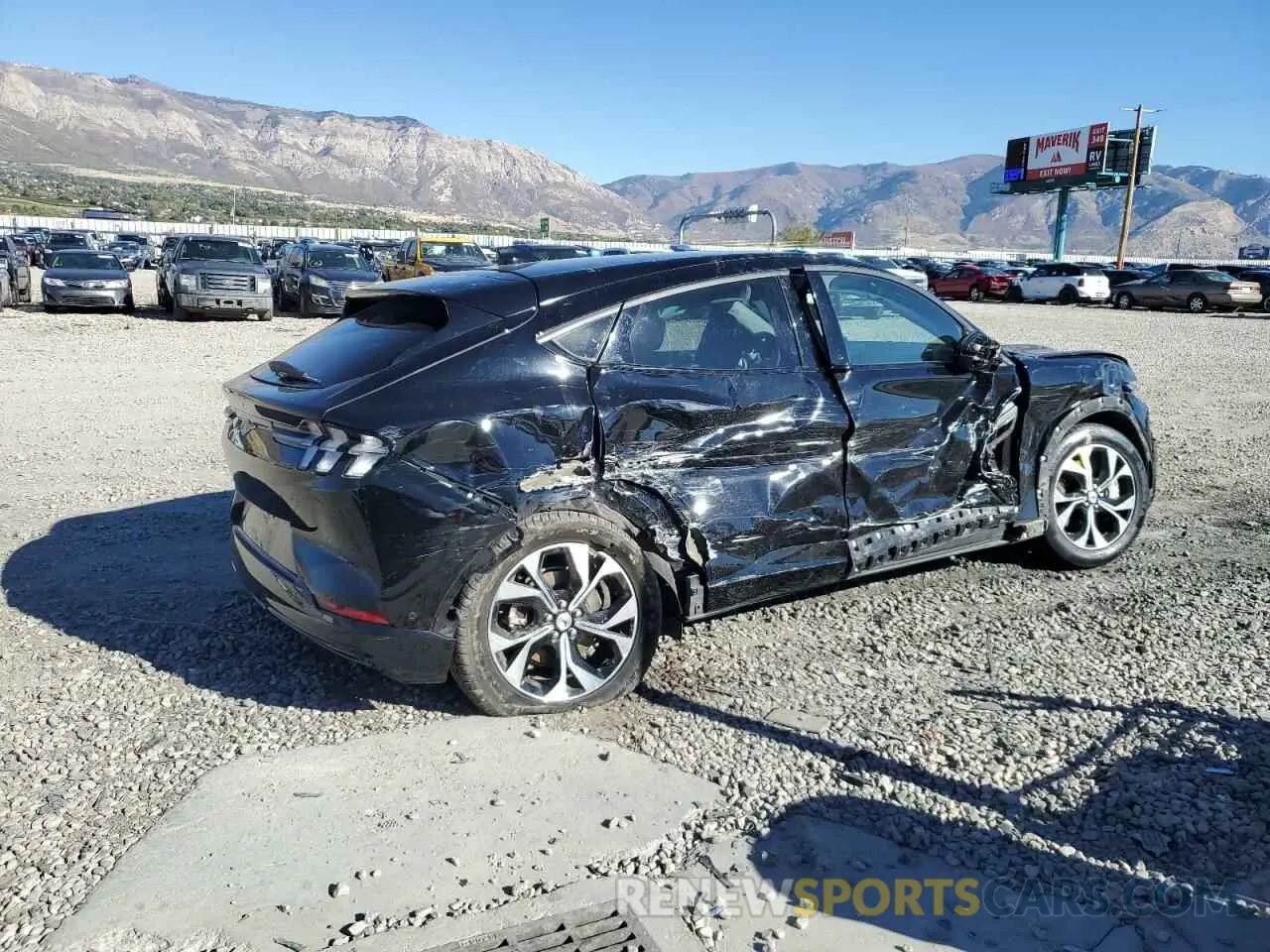 3 fotografías del automóvil dañado 3FMTK3SS5MMA01294 FORD MUSTANG 2021