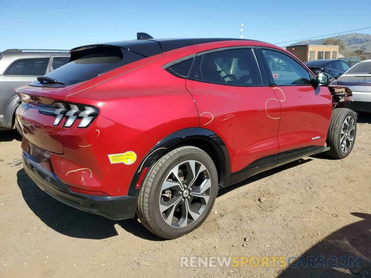 3 fotografías del automóvil dañado 3FMTK3SU7MMA44908 FORD MUSTANG 2021