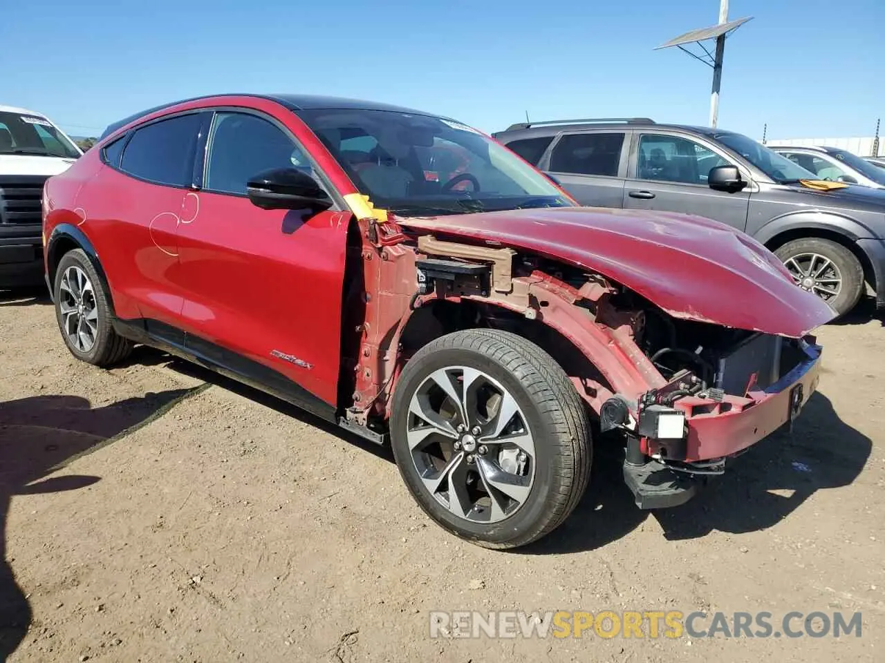 4 fotografías del automóvil dañado 3FMTK3SU7MMA44908 FORD MUSTANG 2021