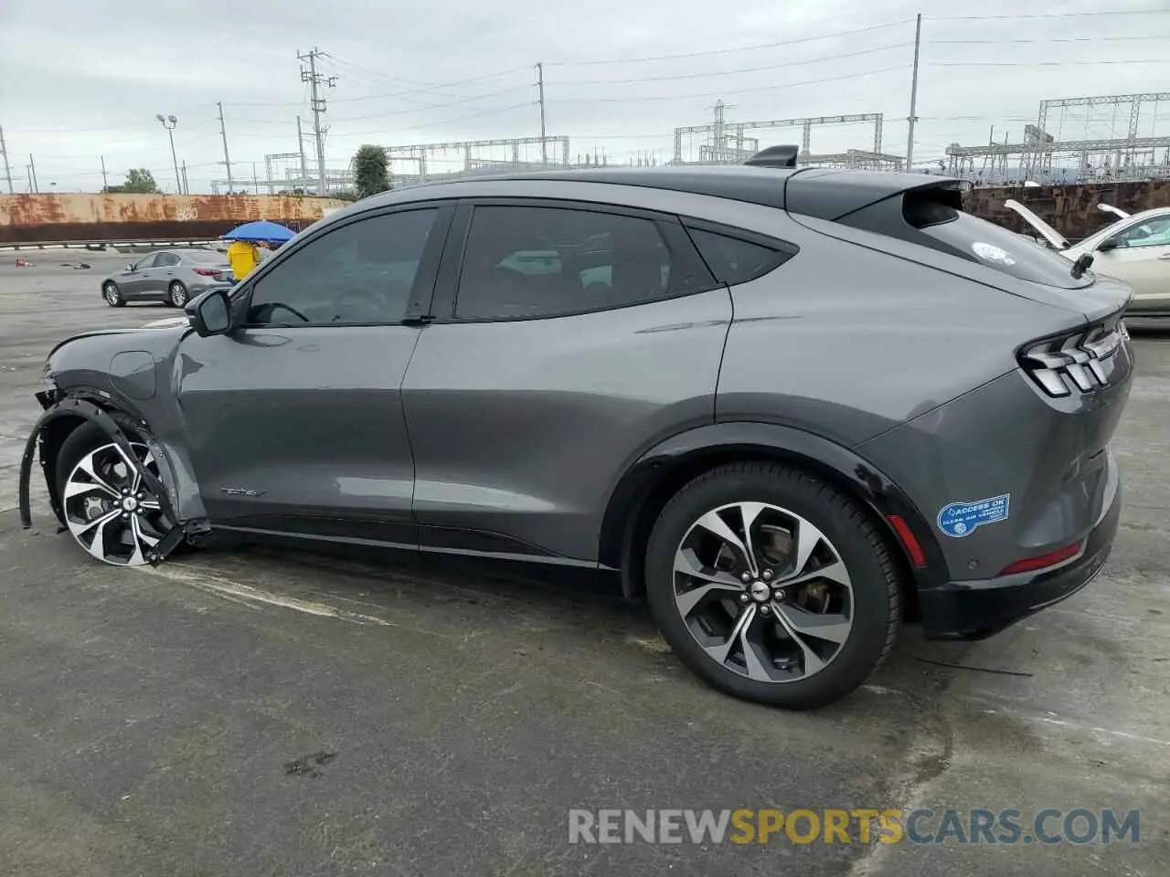 2 fotografías del automóvil dañado 3FMTK3SUXMMA09053 FORD MUSTANG 2021