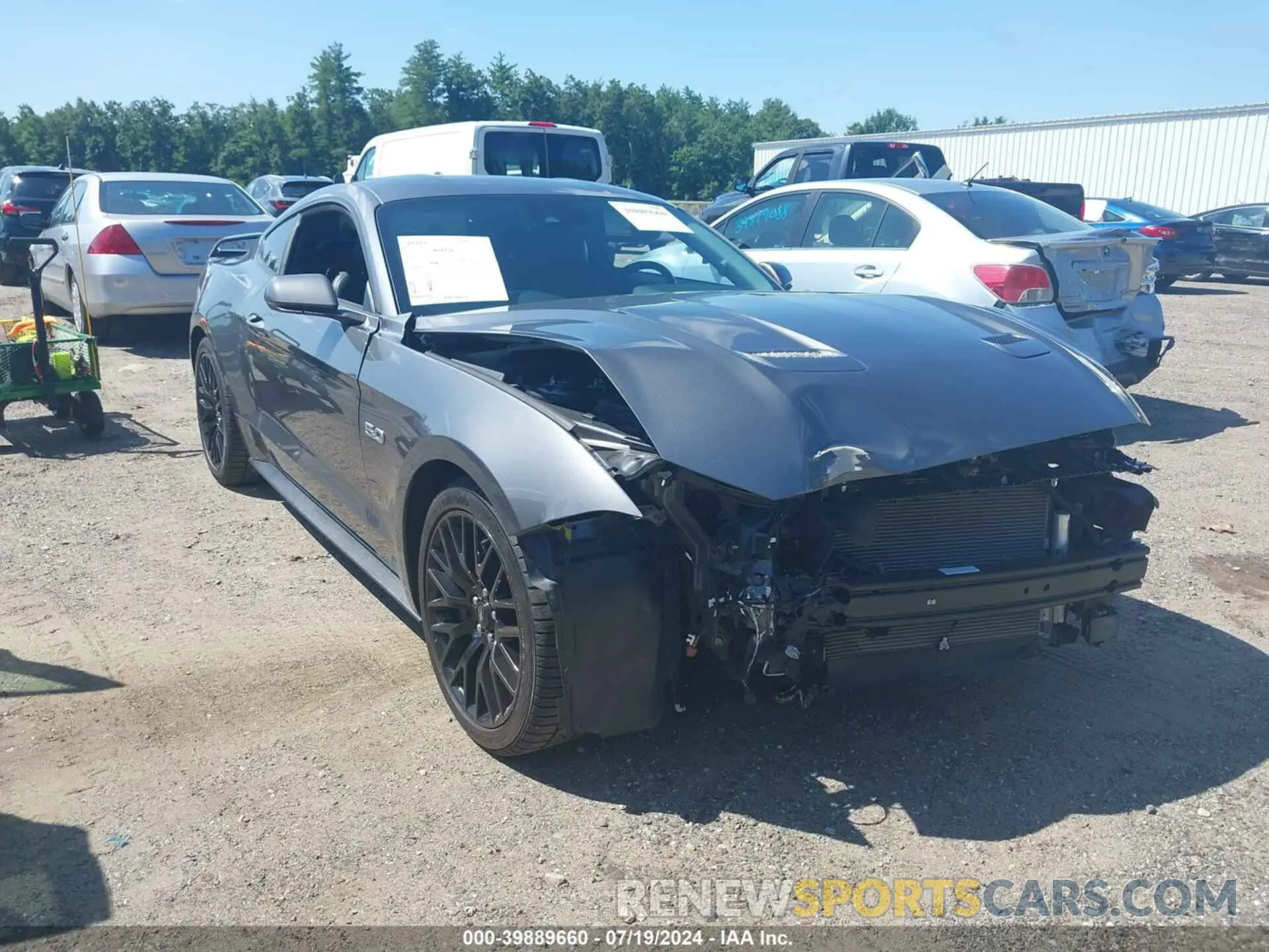 1 fotografías del automóvil dañado 1FA6P8CF1N5108602 FORD MUSTANG 2022