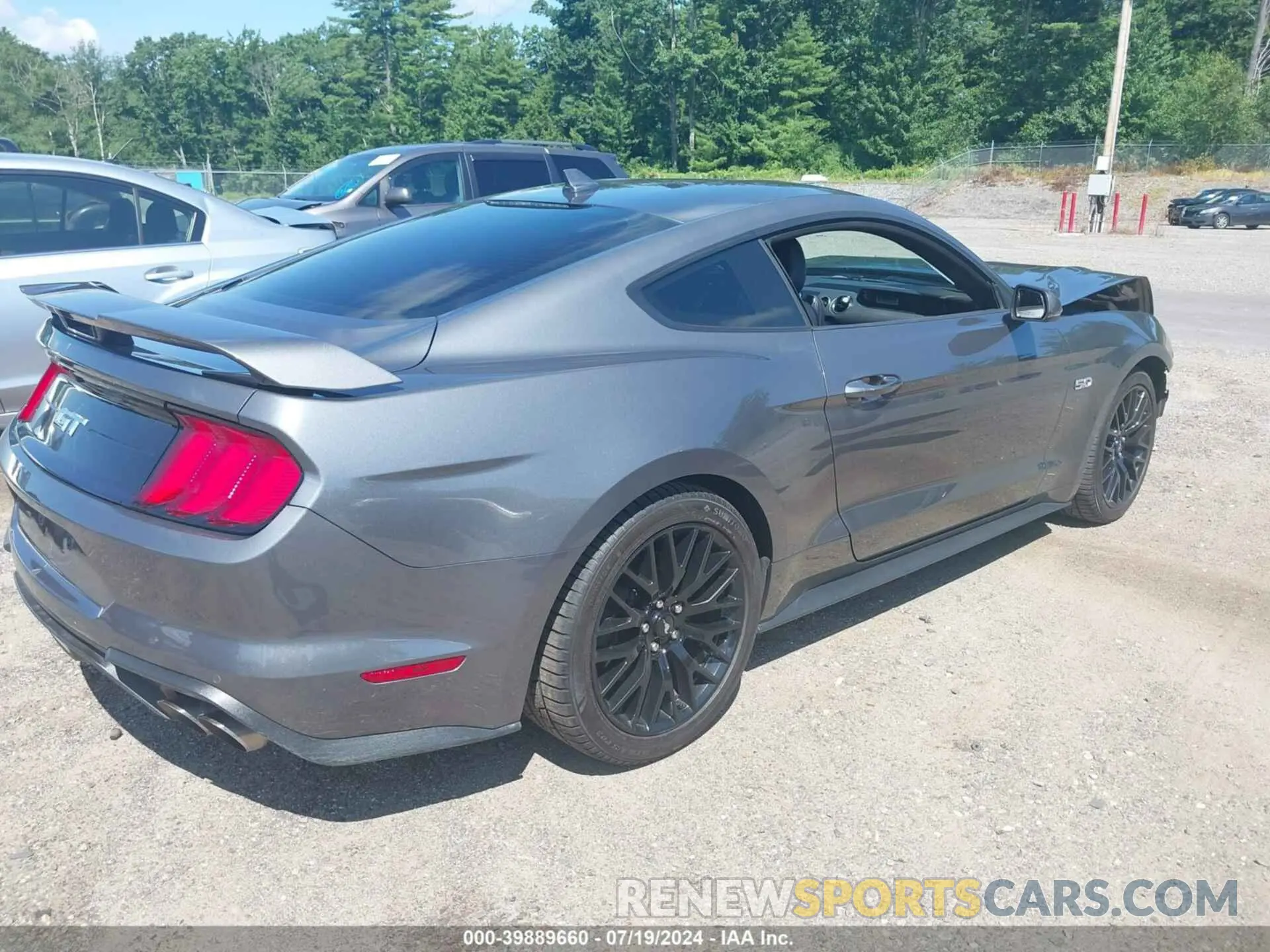 4 fotografías del automóvil dañado 1FA6P8CF1N5108602 FORD MUSTANG 2022