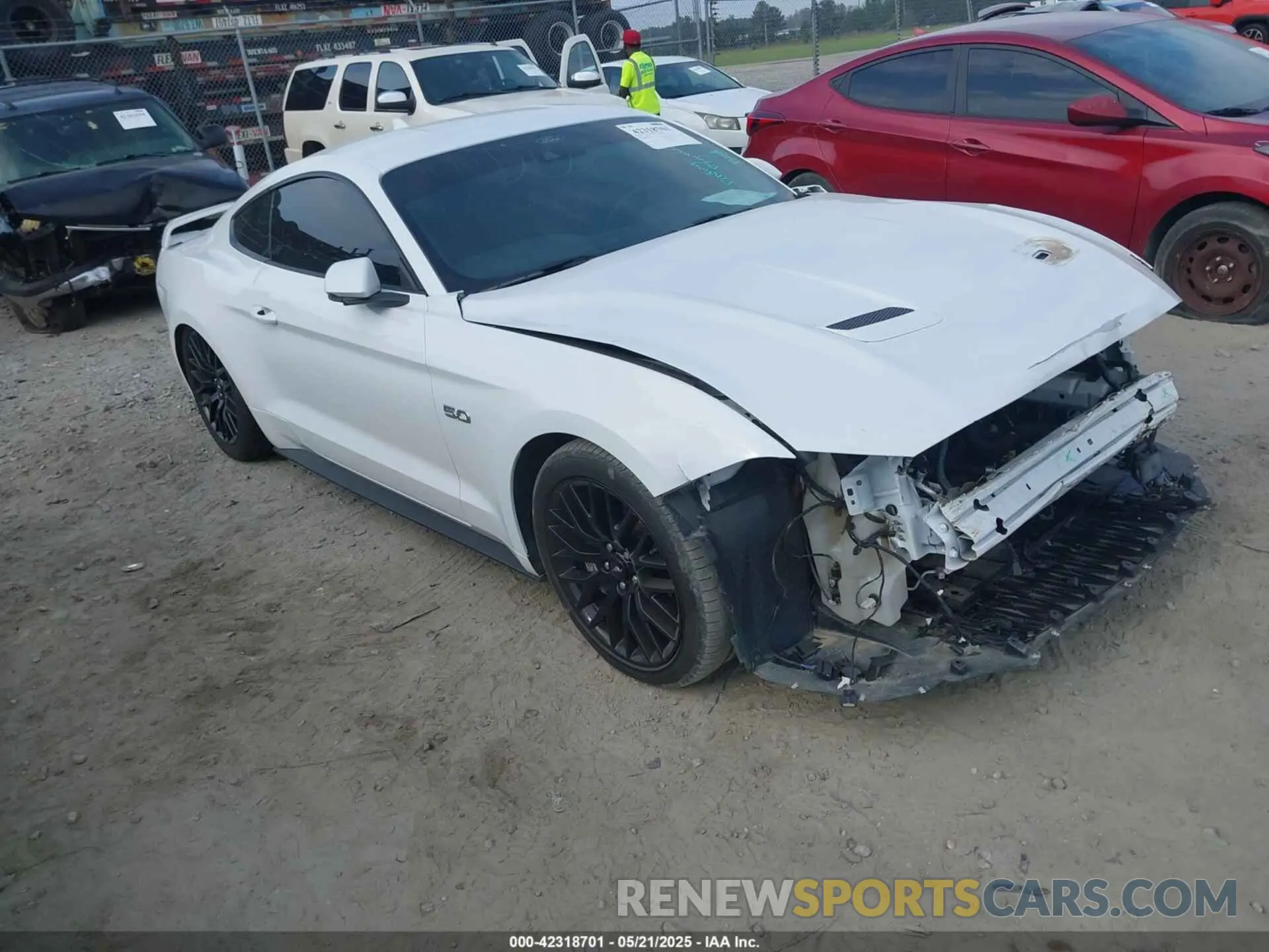 1 fotografías del automóvil dañado 1FA6P8CF1N5120958 FORD MUSTANG 2022
