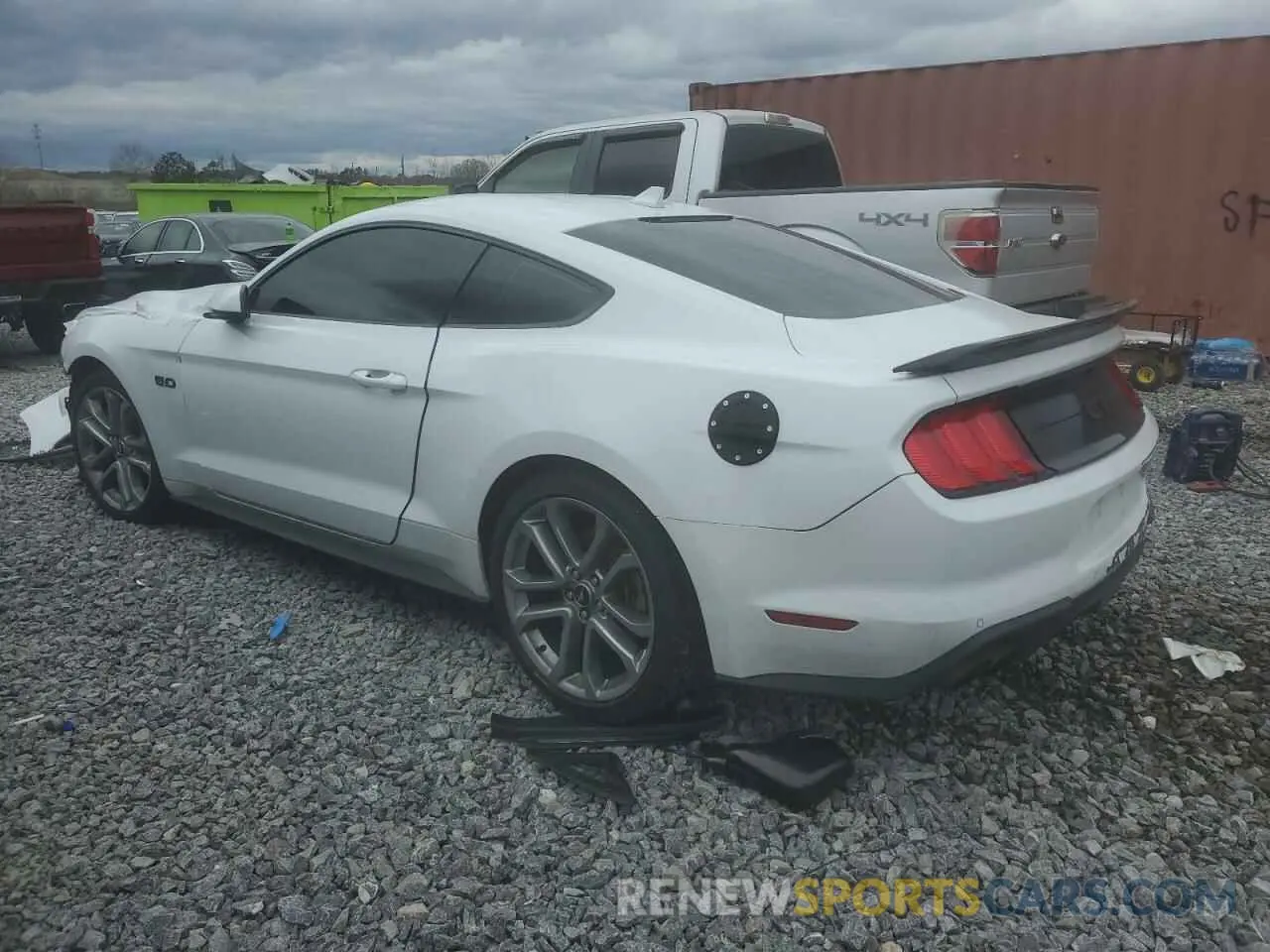 2 fotografías del automóvil dañado 1FA6P8CF2N5138935 FORD MUSTANG 2022
