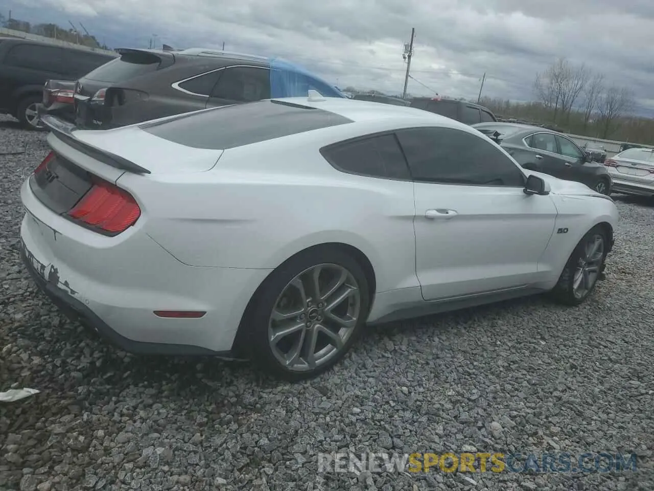 3 fotografías del automóvil dañado 1FA6P8CF2N5138935 FORD MUSTANG 2022