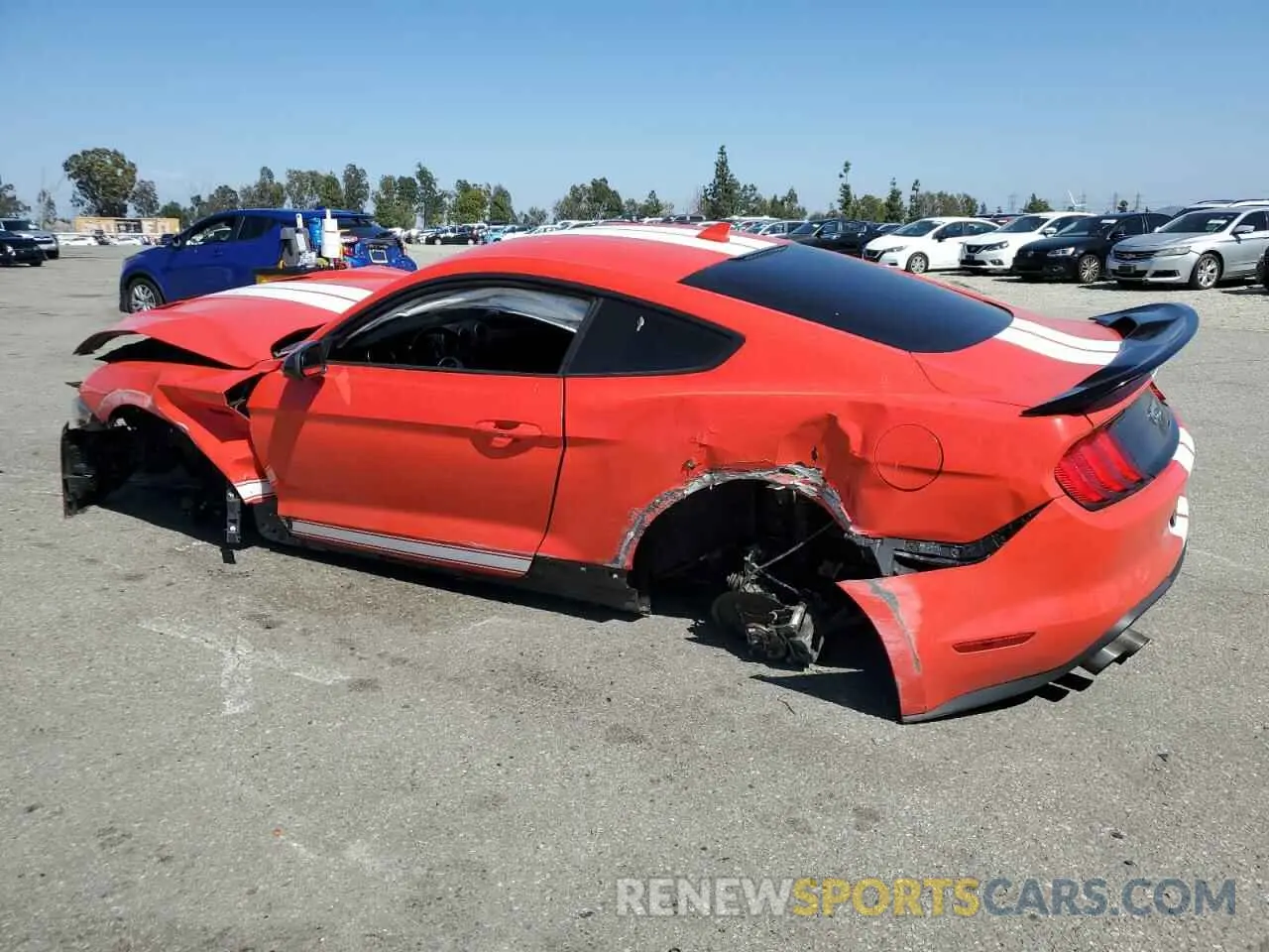 2 fotografías del automóvil dañado 1FA6P8CF3N5110299 FORD MUSTANG 2022