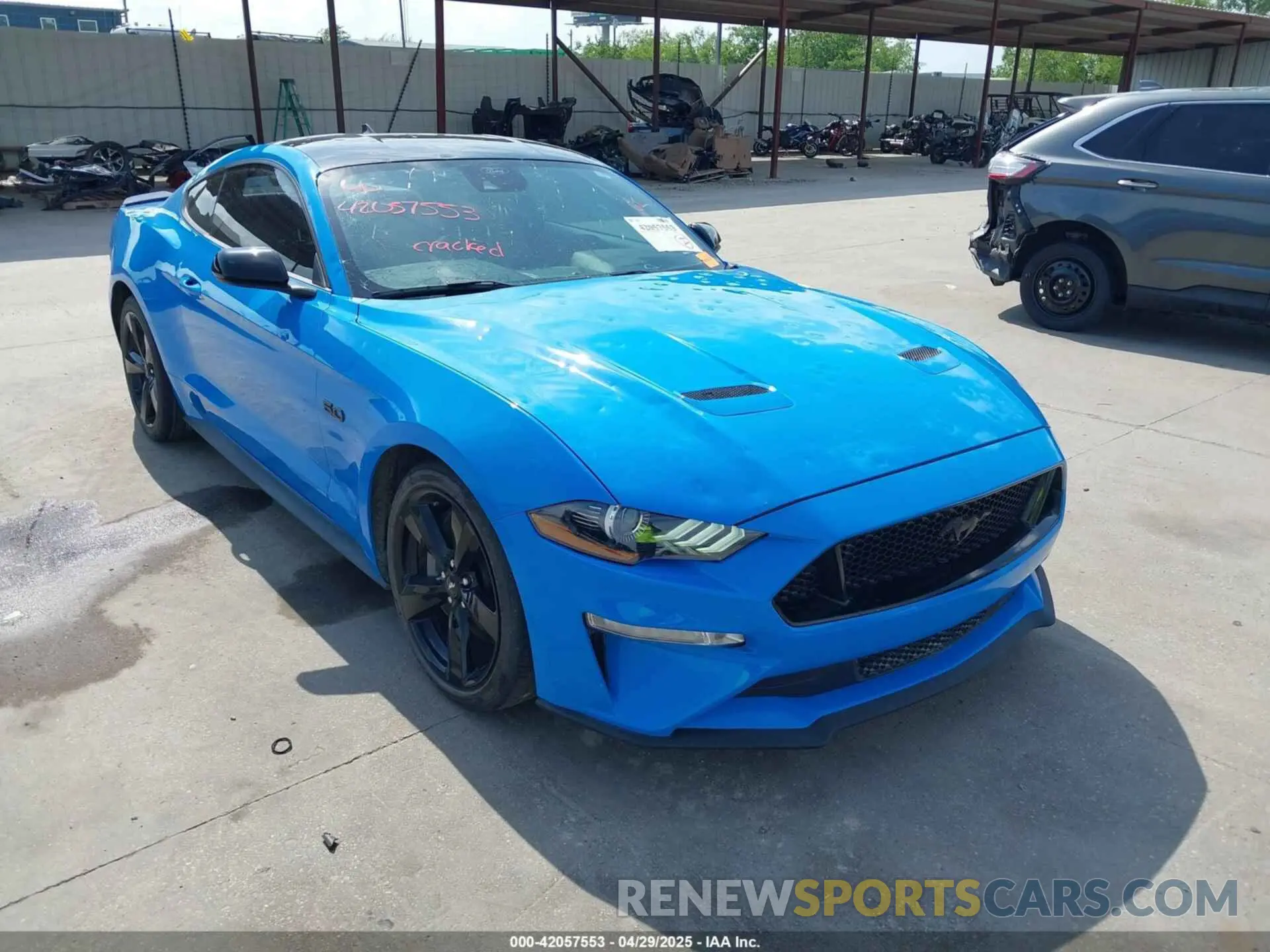 1 fotografías del automóvil dañado 1FA6P8CF4N5142081 FORD MUSTANG 2022
