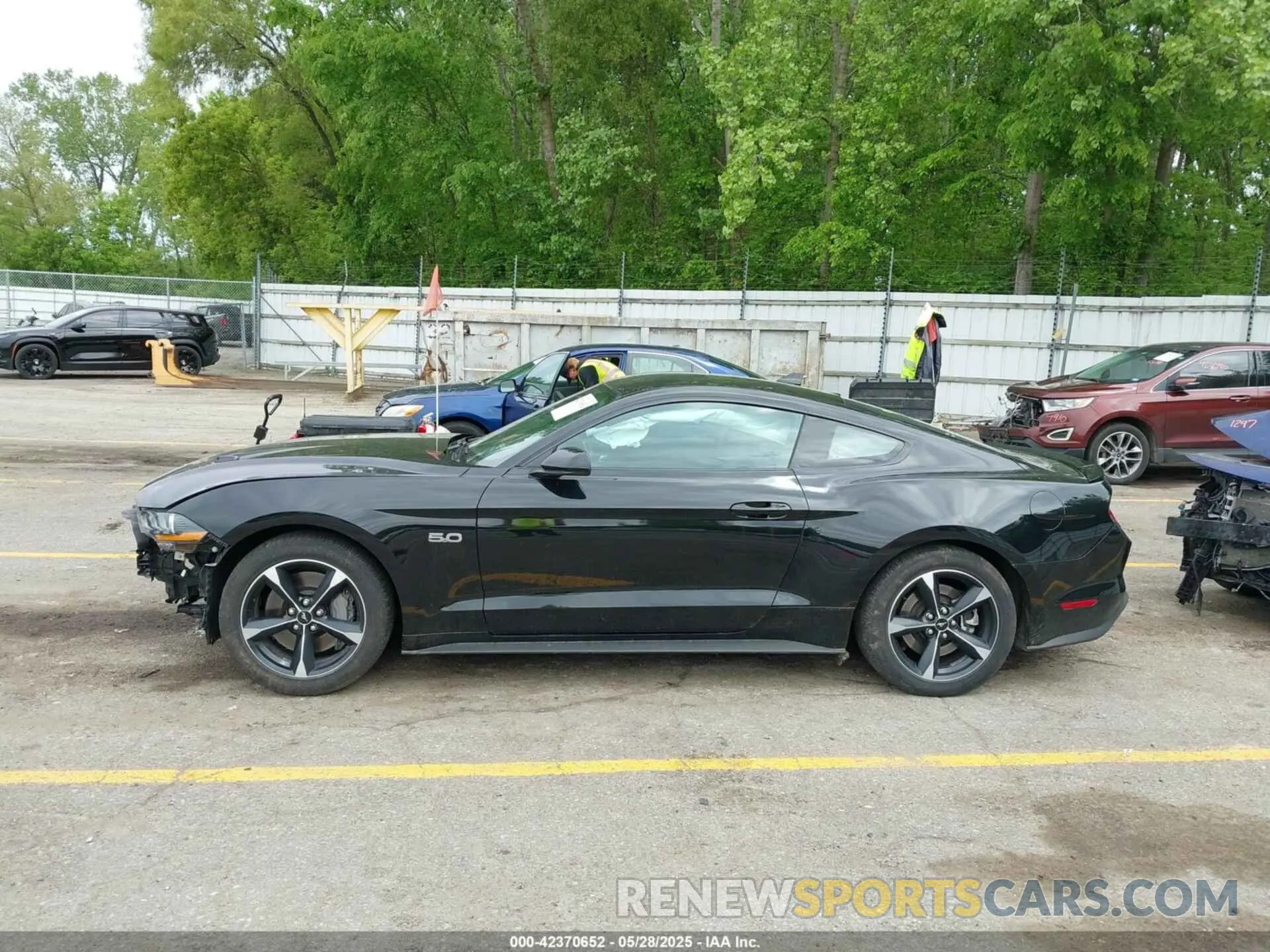 14 fotografías del automóvil dañado 1FA6P8CF5N5145653 FORD MUSTANG 2022