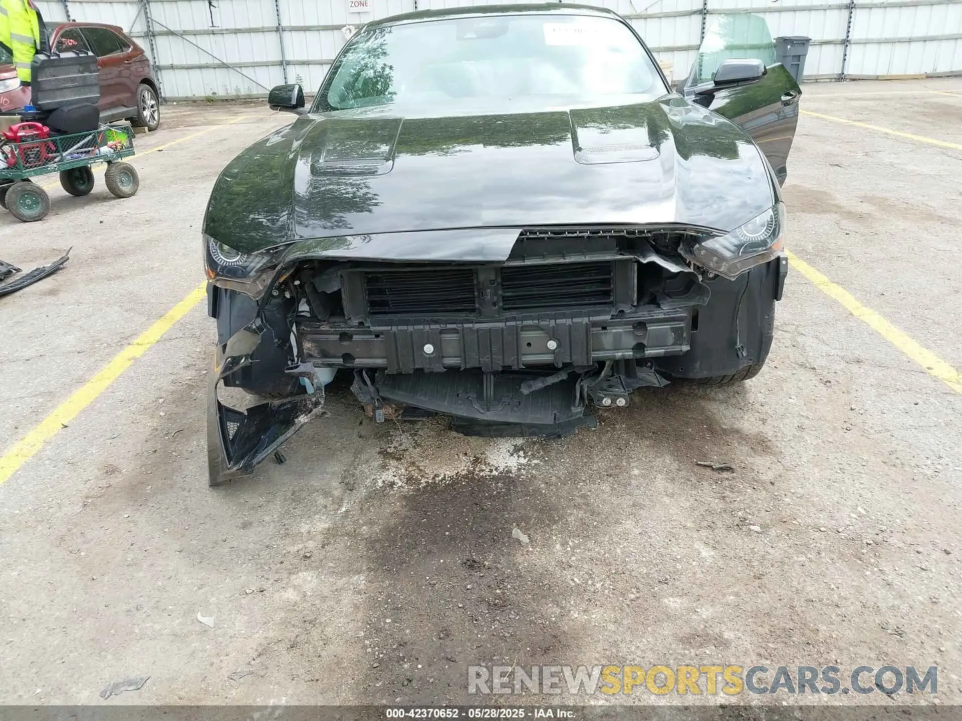 6 fotografías del automóvil dañado 1FA6P8CF5N5145653 FORD MUSTANG 2022