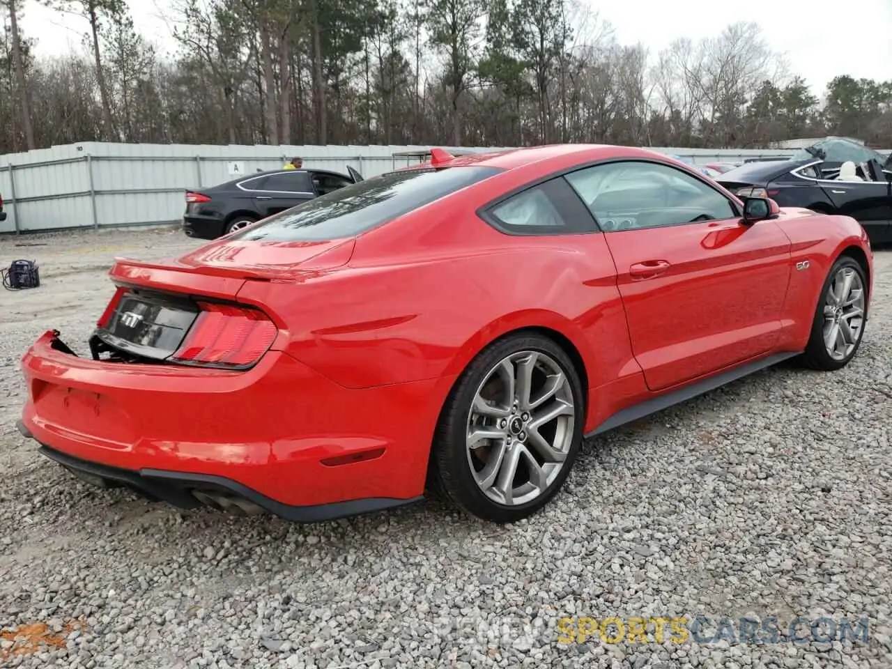 3 fotografías del automóvil dañado 1FA6P8CF7N5114212 FORD MUSTANG 2022